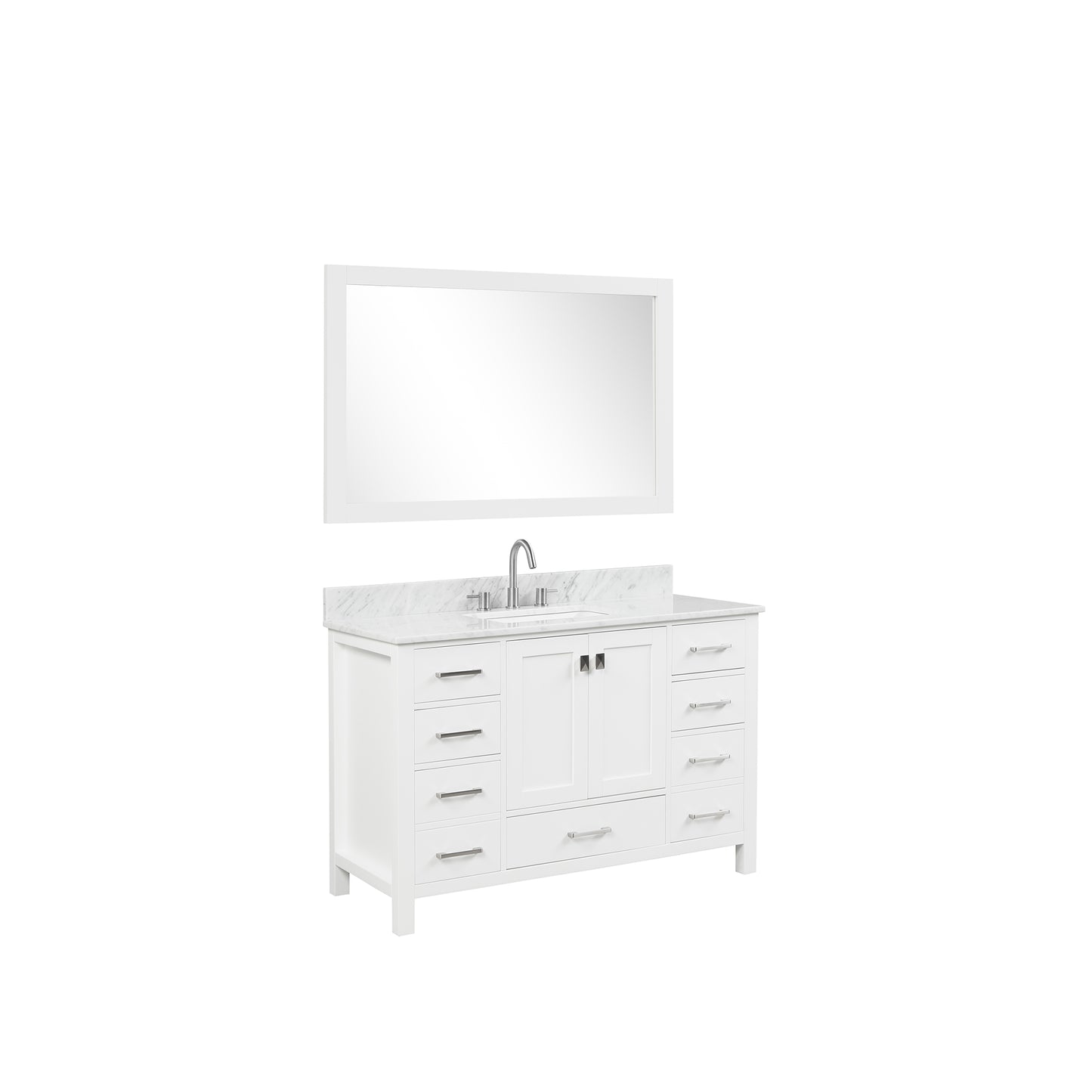 Geneva 48″ Matte White Vanity