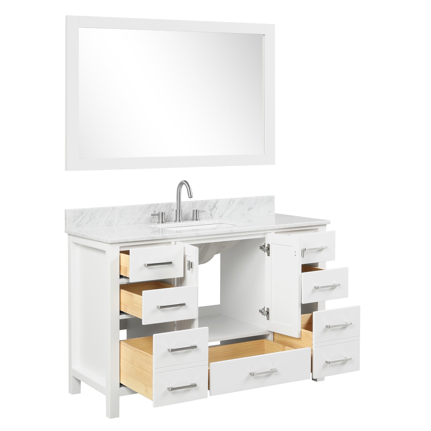Geneva 48″ Matte White Vanity