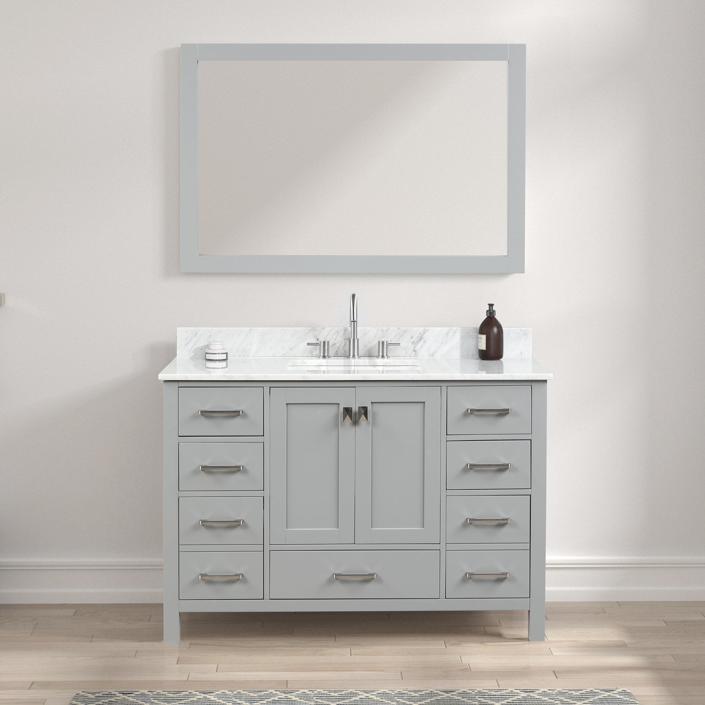 Geneva 48″ Metal Grey Vanity