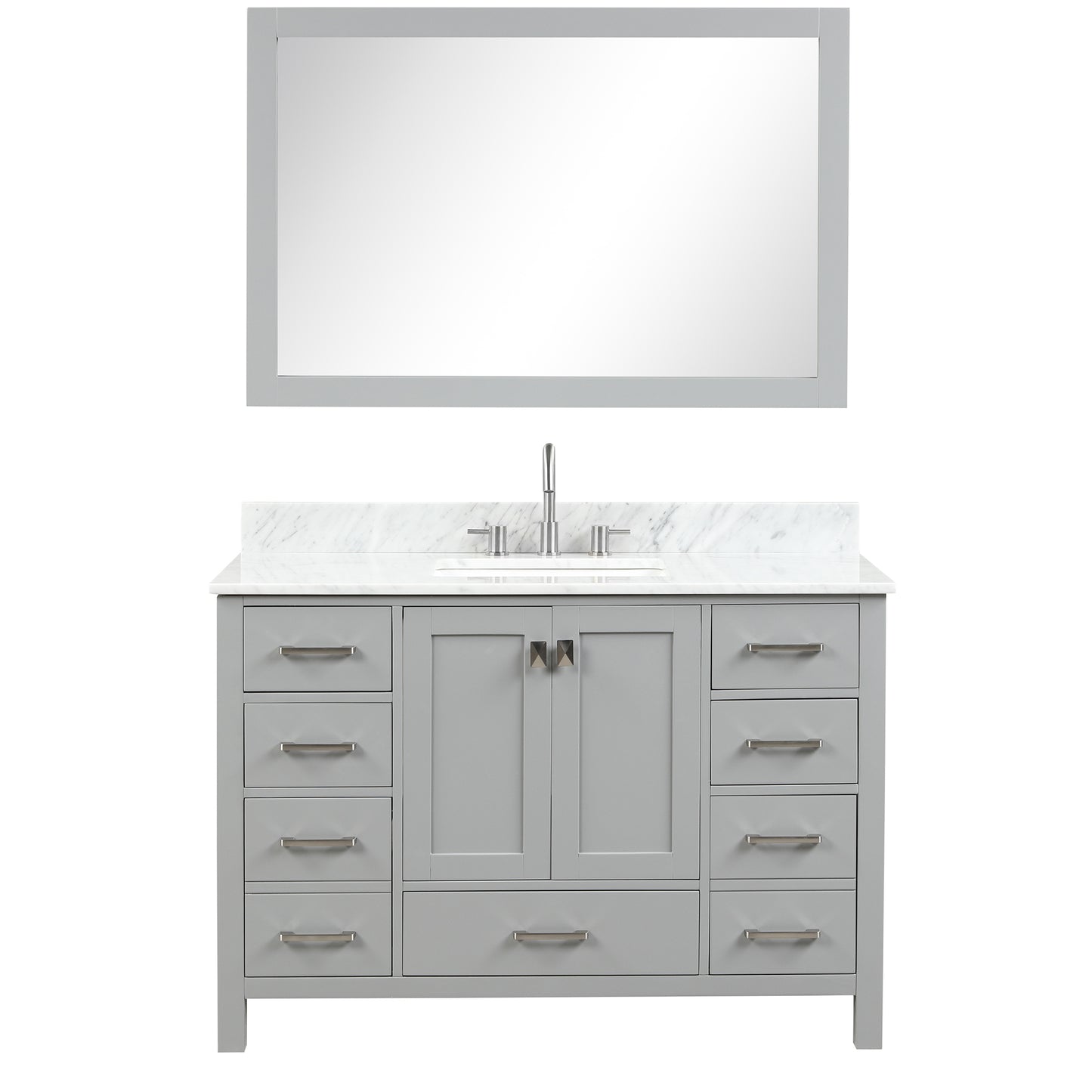 Geneva 48″ Metal Grey Vanity