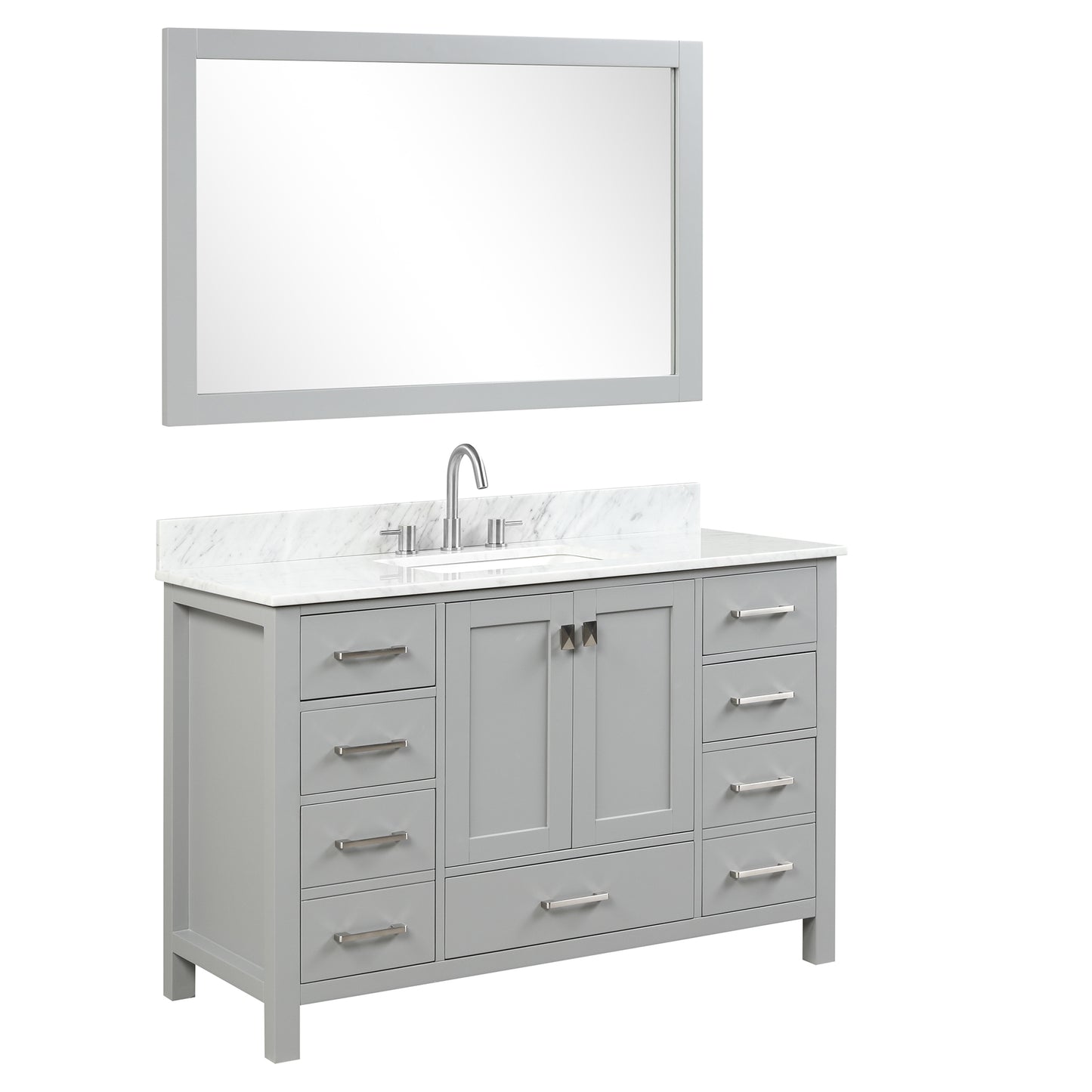 Geneva 48″ Metal Grey Vanity