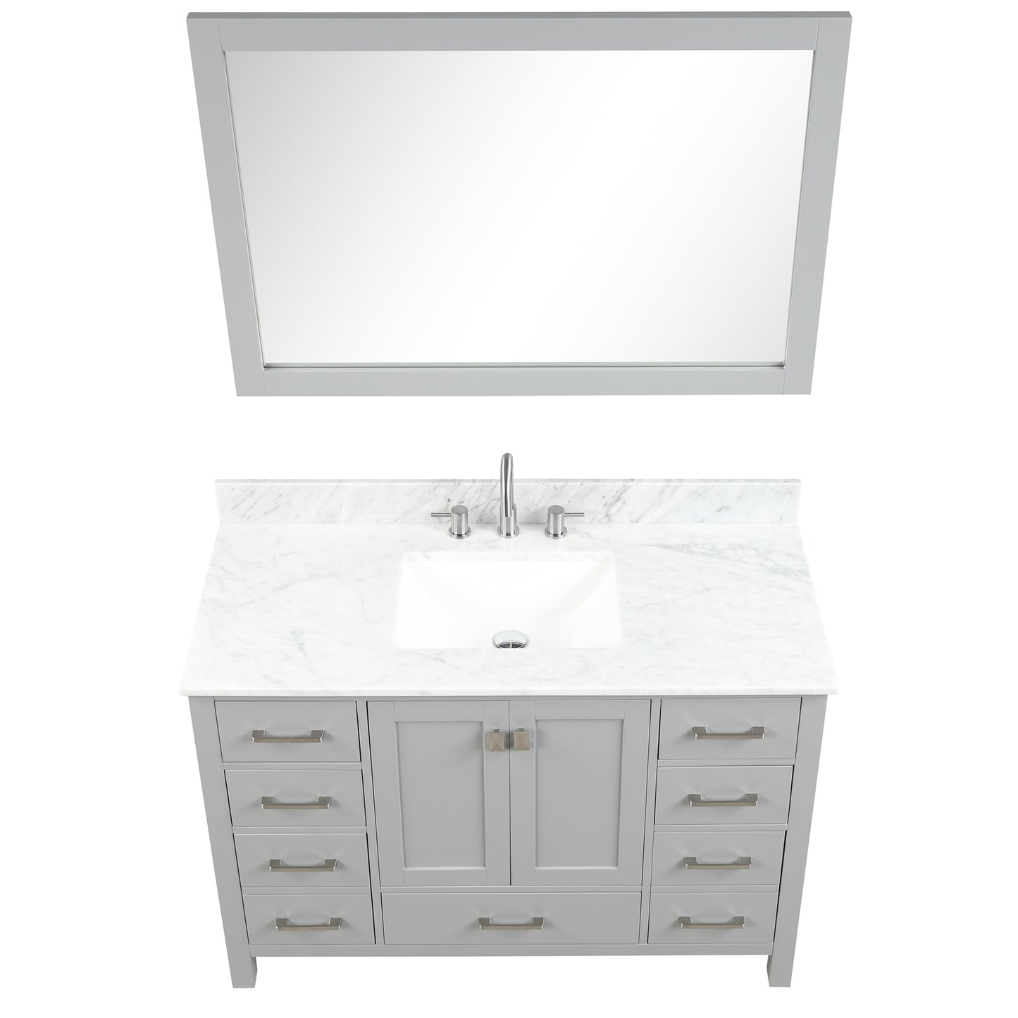 Geneva 48″ Metal Grey Vanity