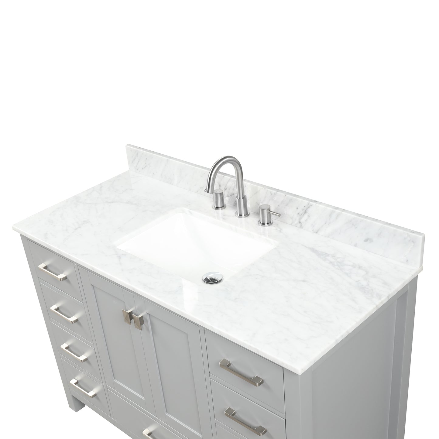 Geneva 48″ Metal Grey Vanity
