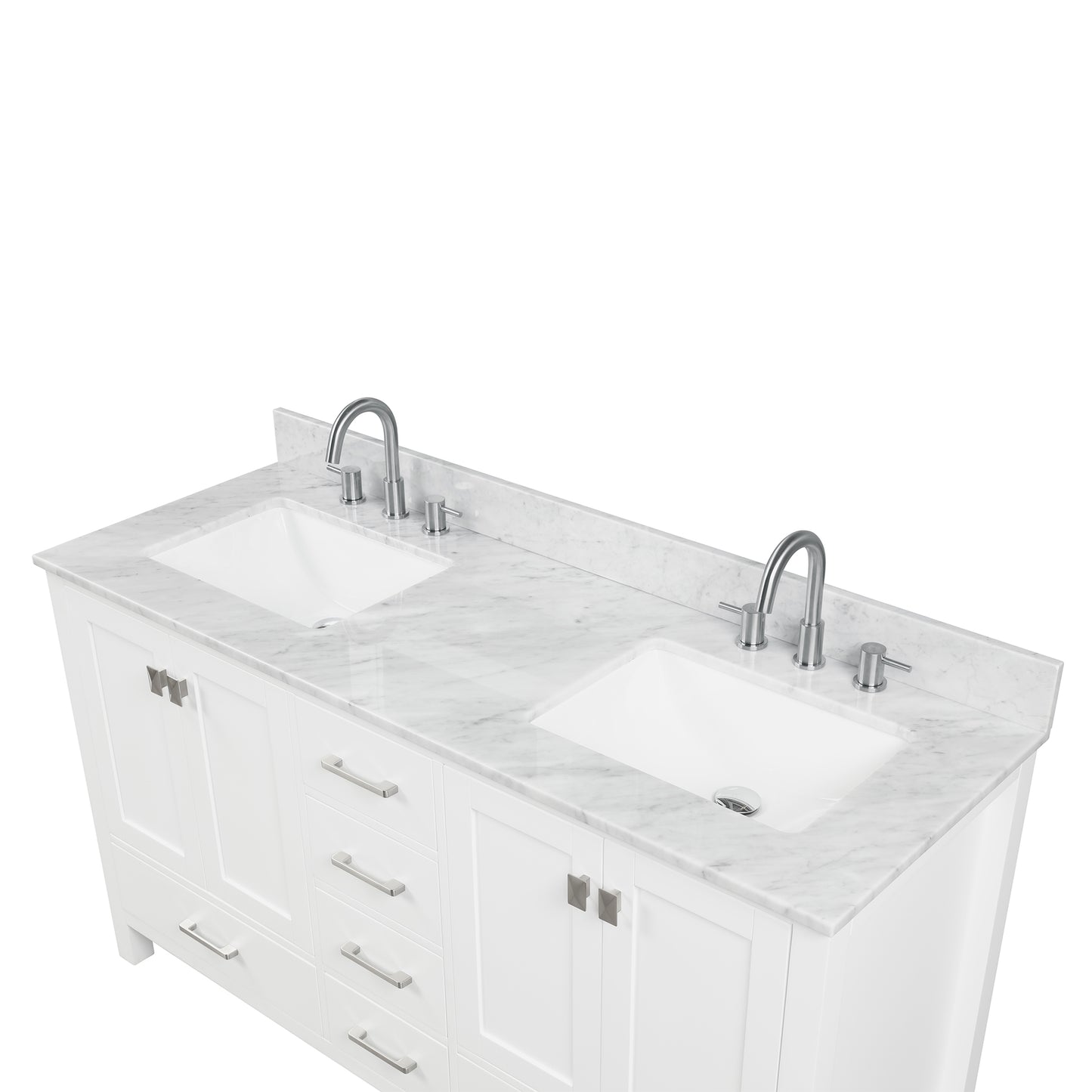 Geneva 60″ Matte White Vanity