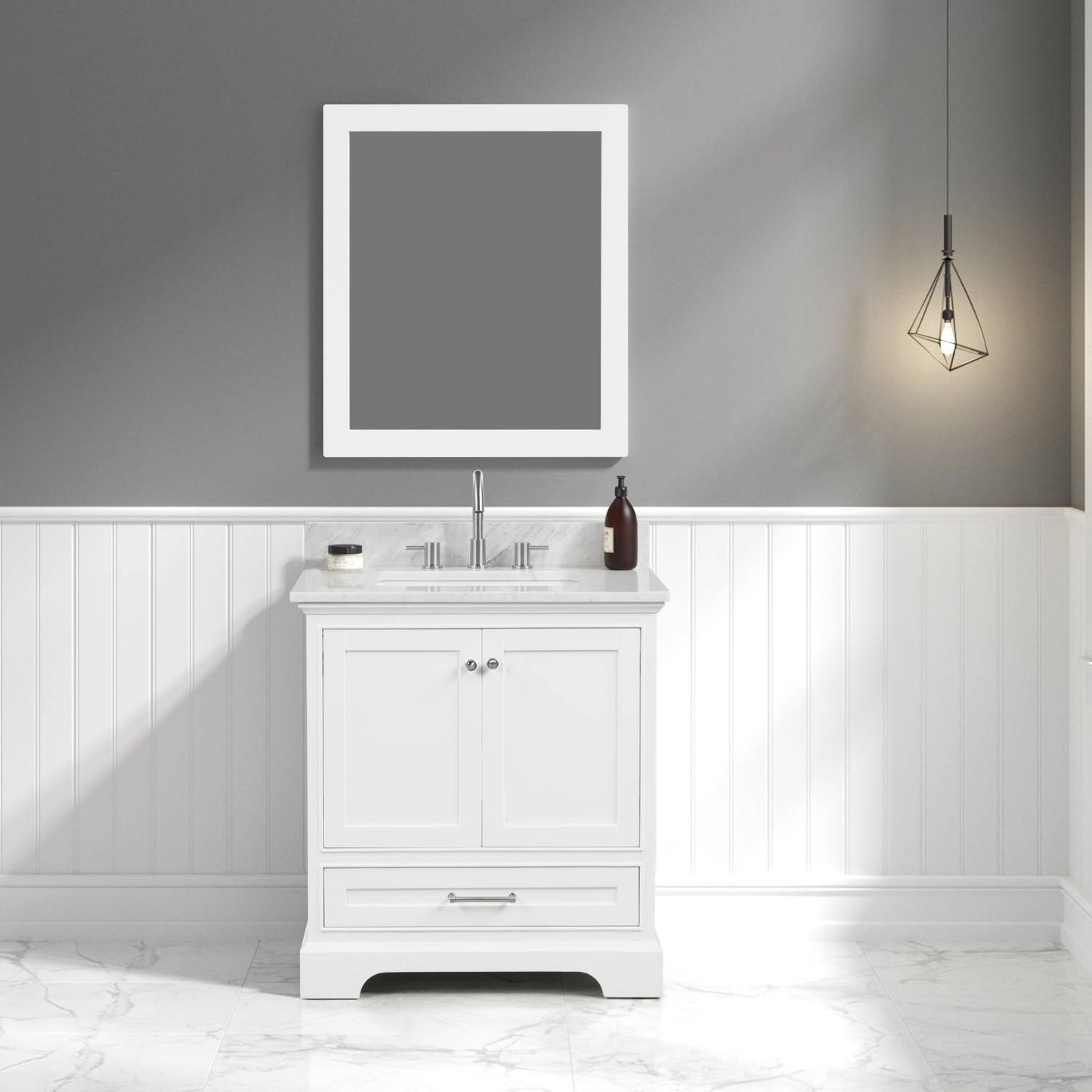 Copenhagen Matte White 30″ Vanity