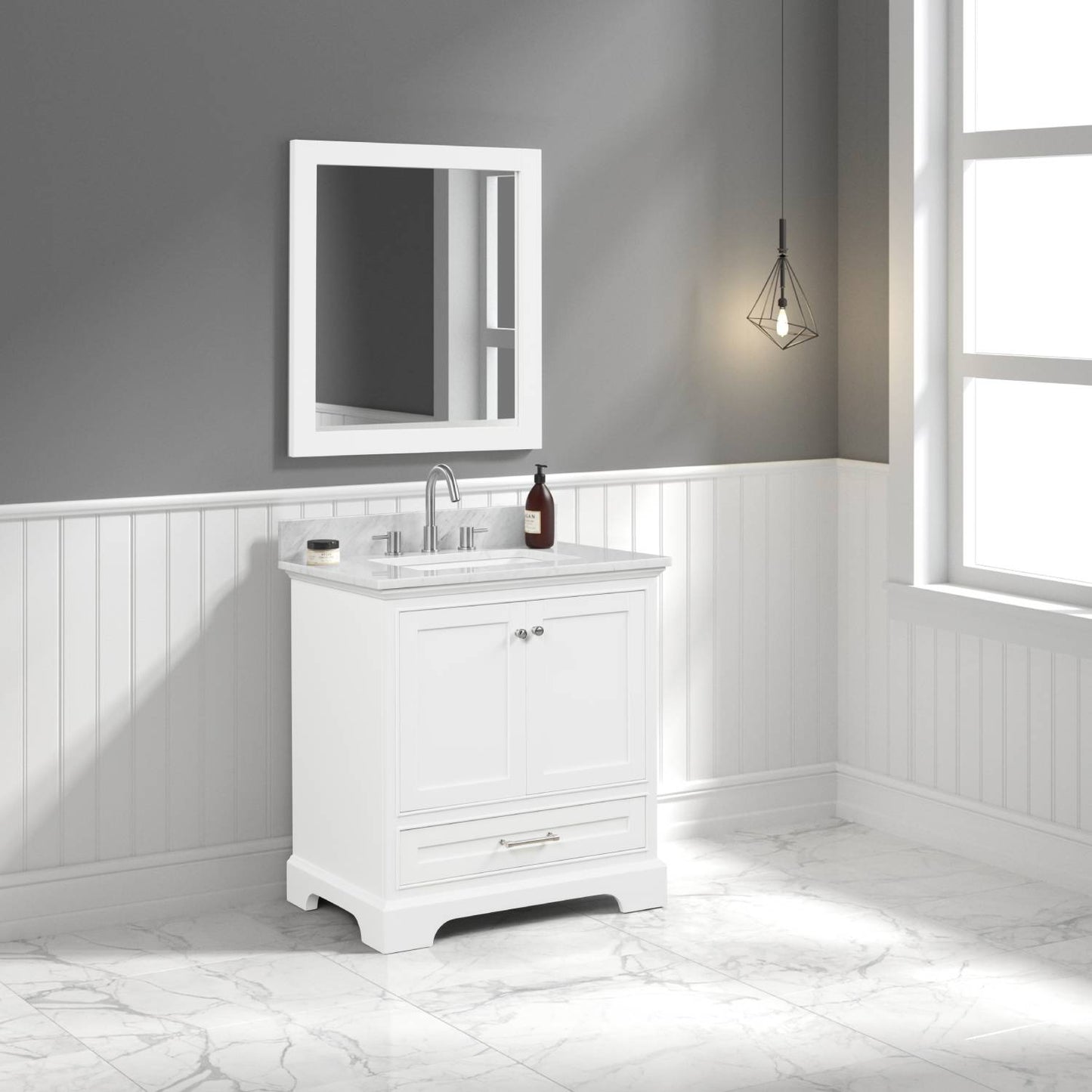 Copenhagen Matte White 30″ Vanity