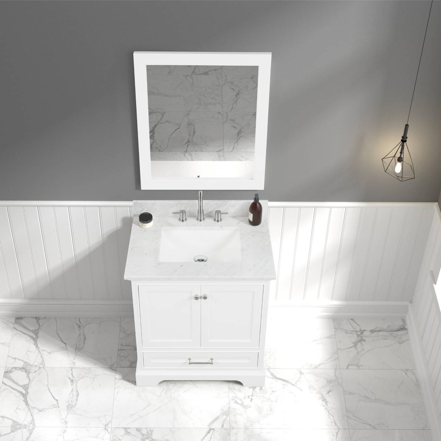 Copenhagen Matte White 30″ Vanity