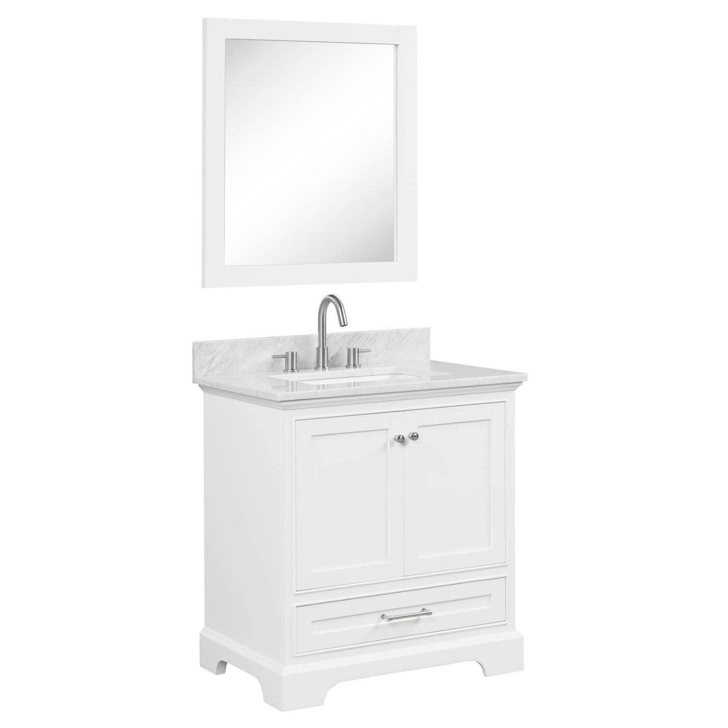 Copenhagen Matte White 30″ Vanity