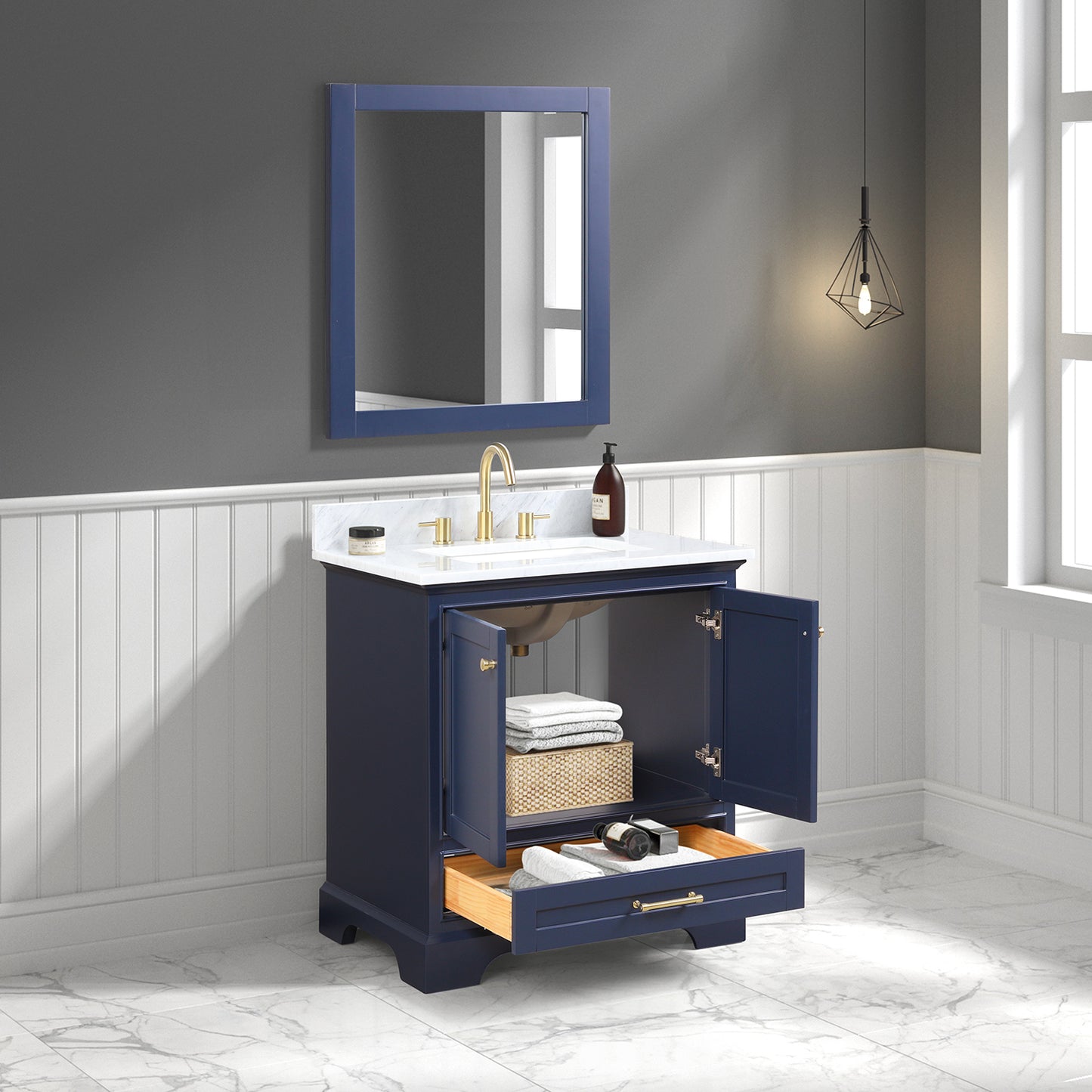 Copenhagen Navy Blue 30″ Vanity