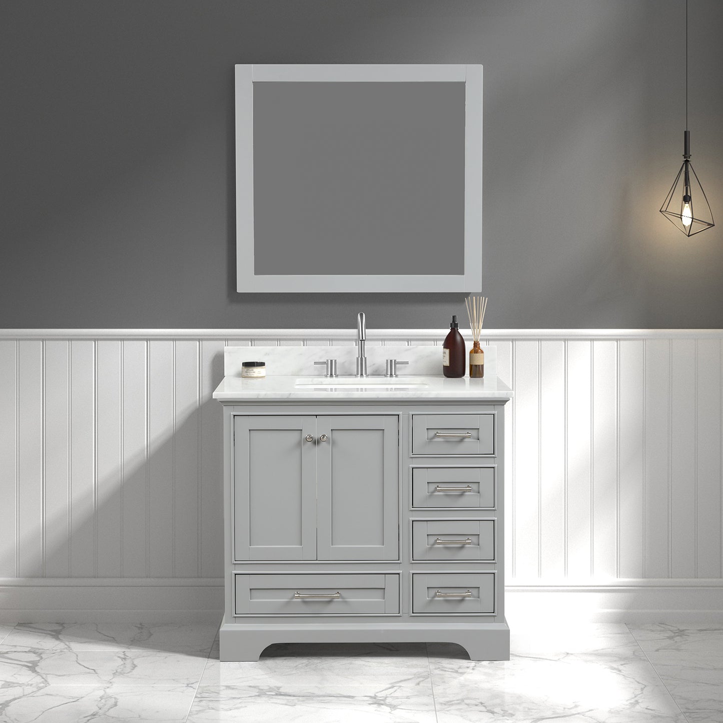 Copenhagen Metal Grey 36″ Vanity