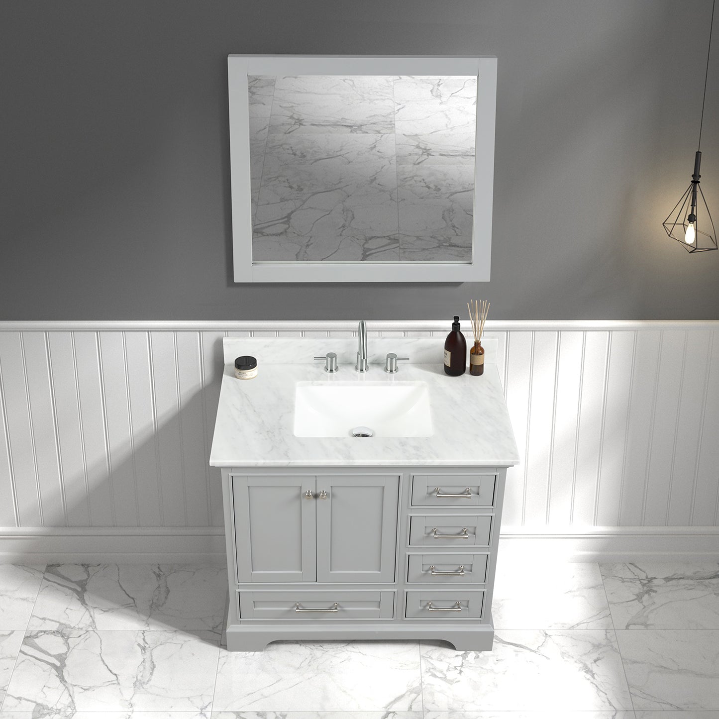 Copenhagen Metal Grey 36″ Vanity