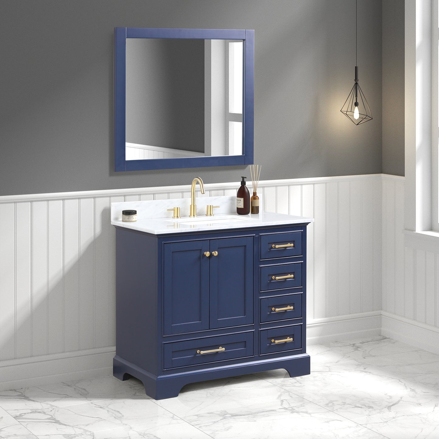 Copenhagen Navy Blue 36″ Vanity