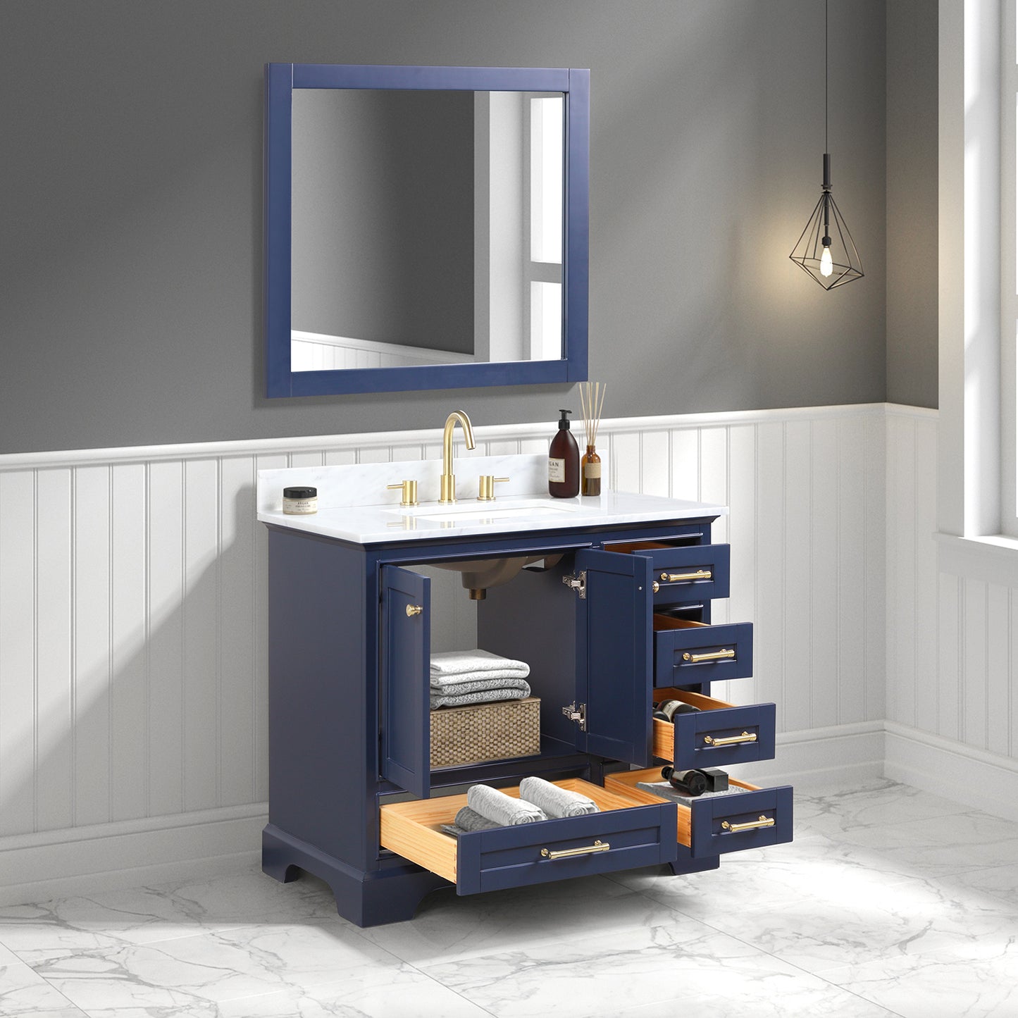Copenhagen Navy Blue 36″ Vanity