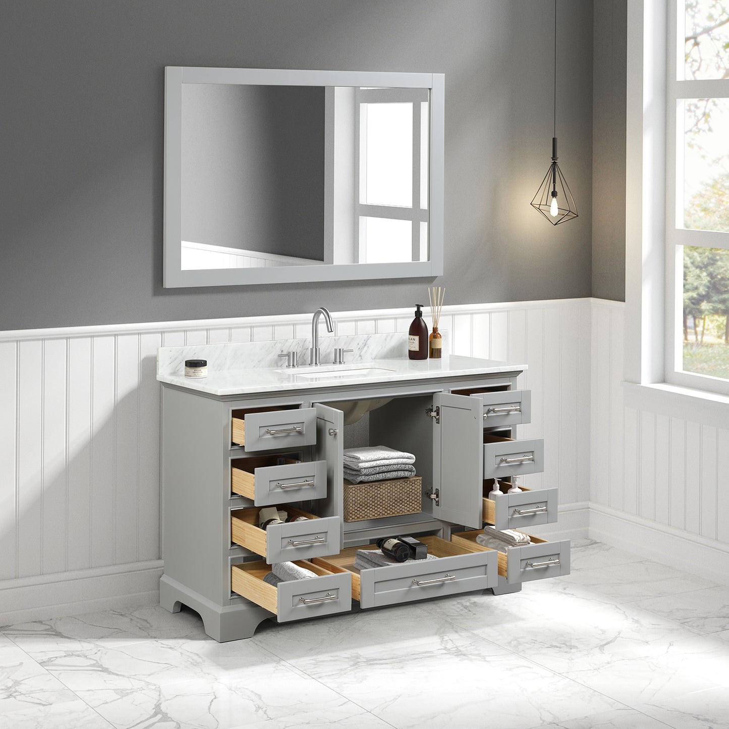 Copenhagen Metal Gray 48″ Vanity