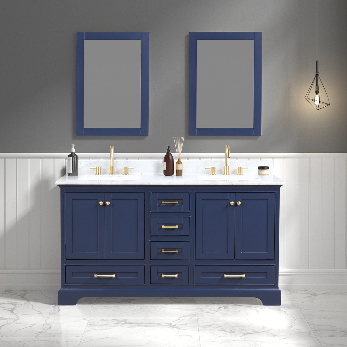 Copenhagen Navy Blue 60″ Vanity