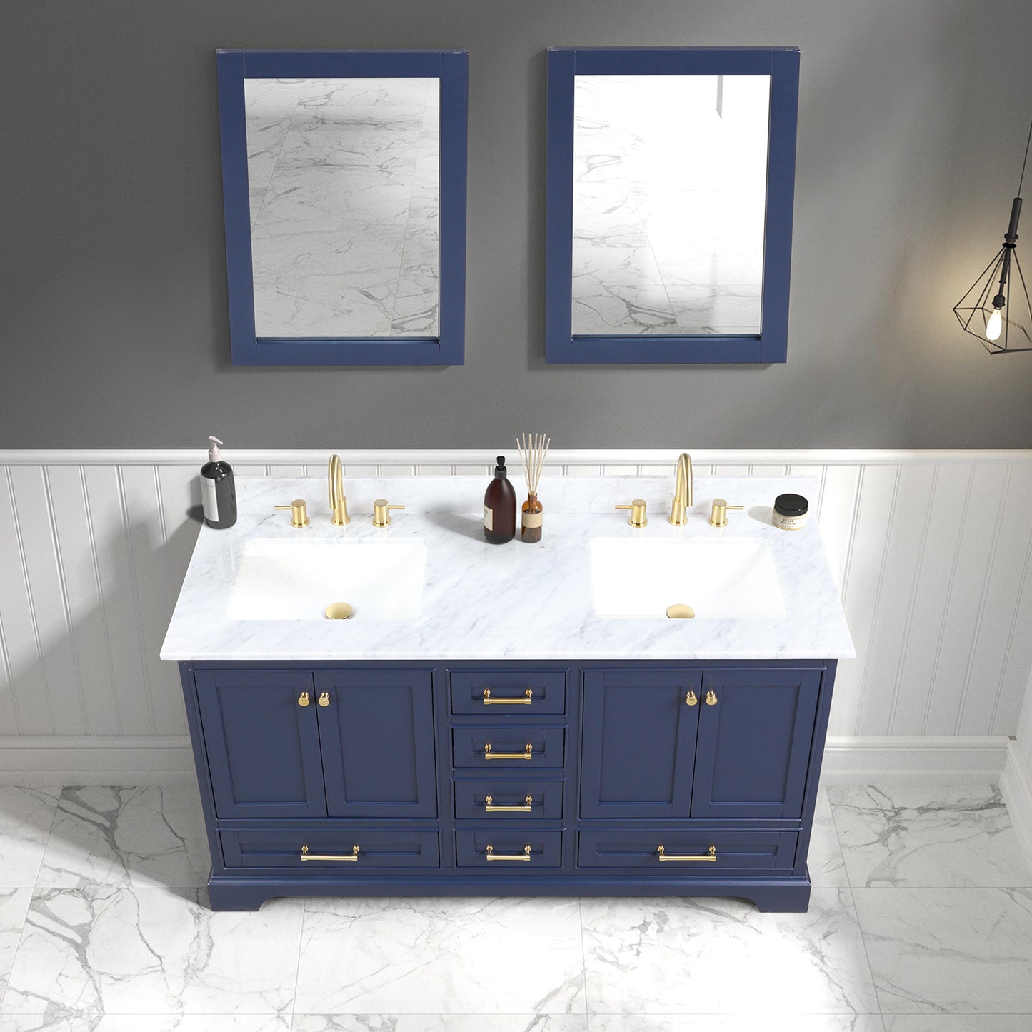 Copenhagen Navy Blue 60″ Vanity