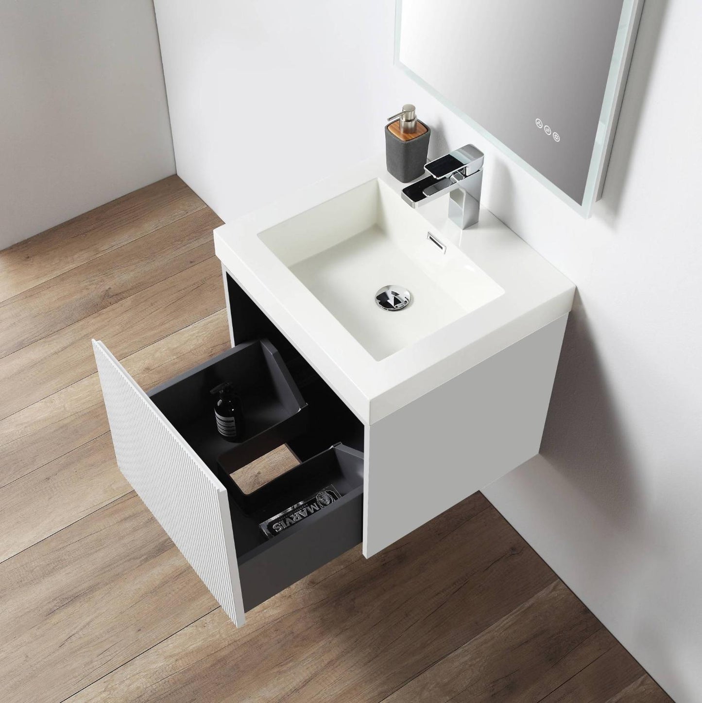 Positano 20″ Matte White Vanity
