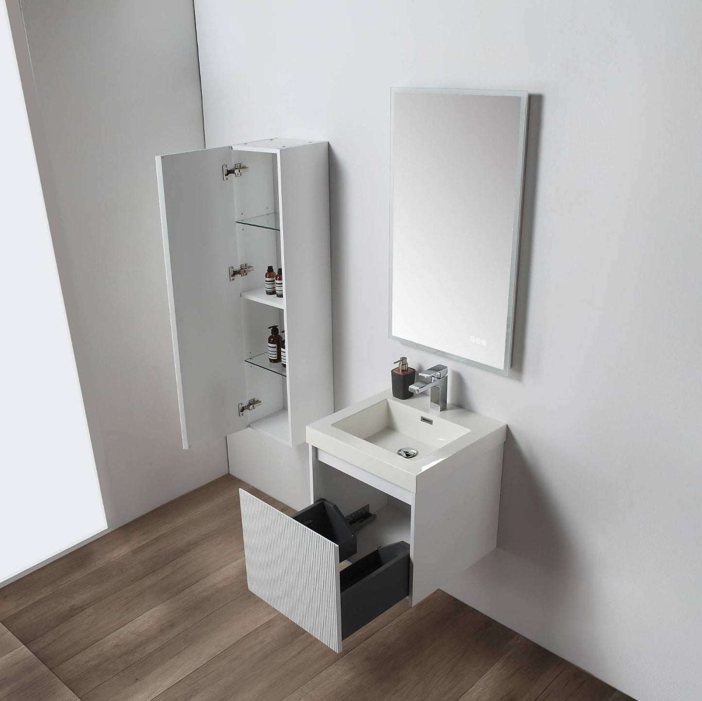 Positano 20″ Matte White Vanity