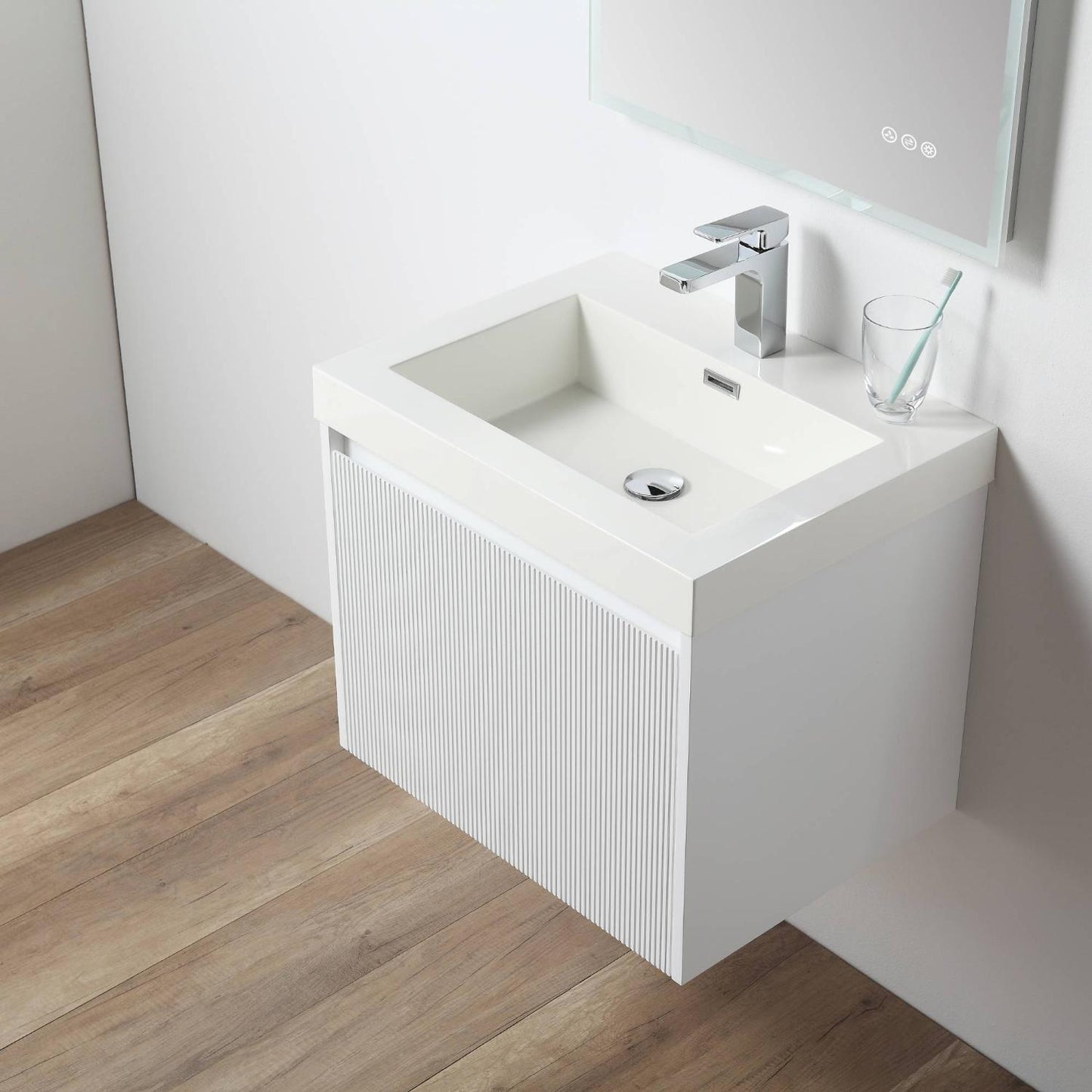 Positano 24″ Matte White Vanity