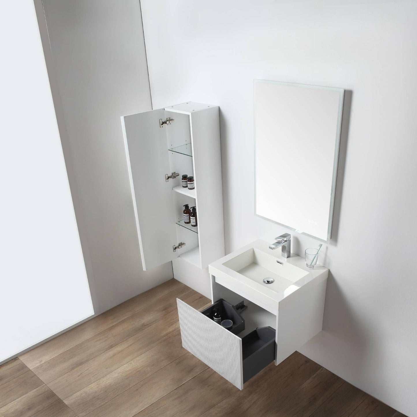 Positano 24″ Matte White Vanity