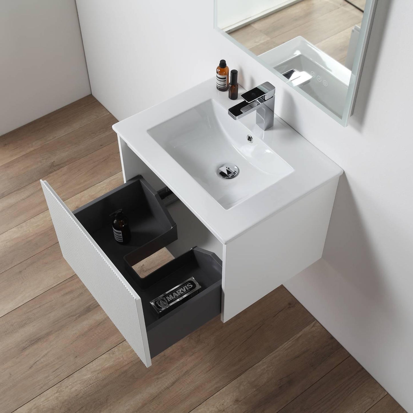 Positano 24″ Matte White Vanity