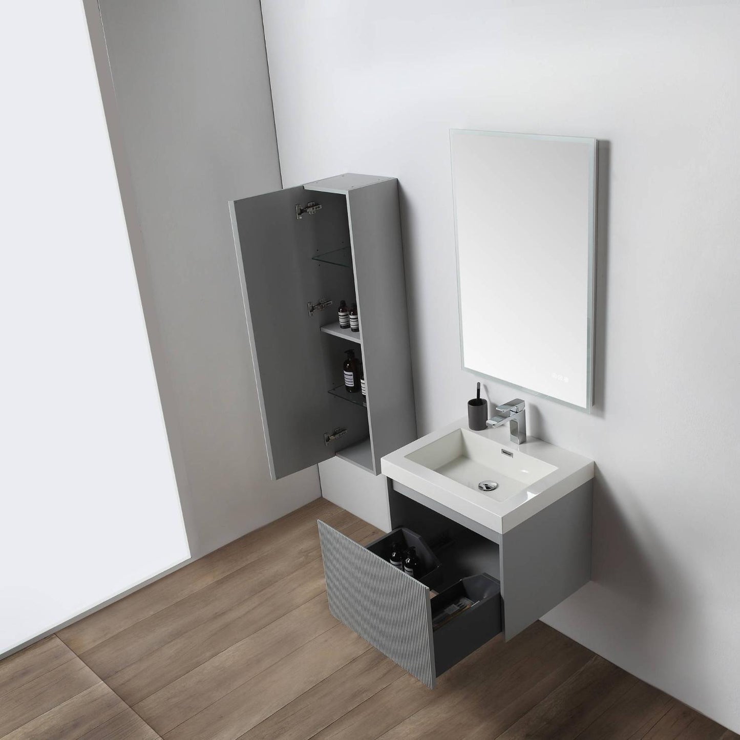 Positano 24″ Light Grey Vanity