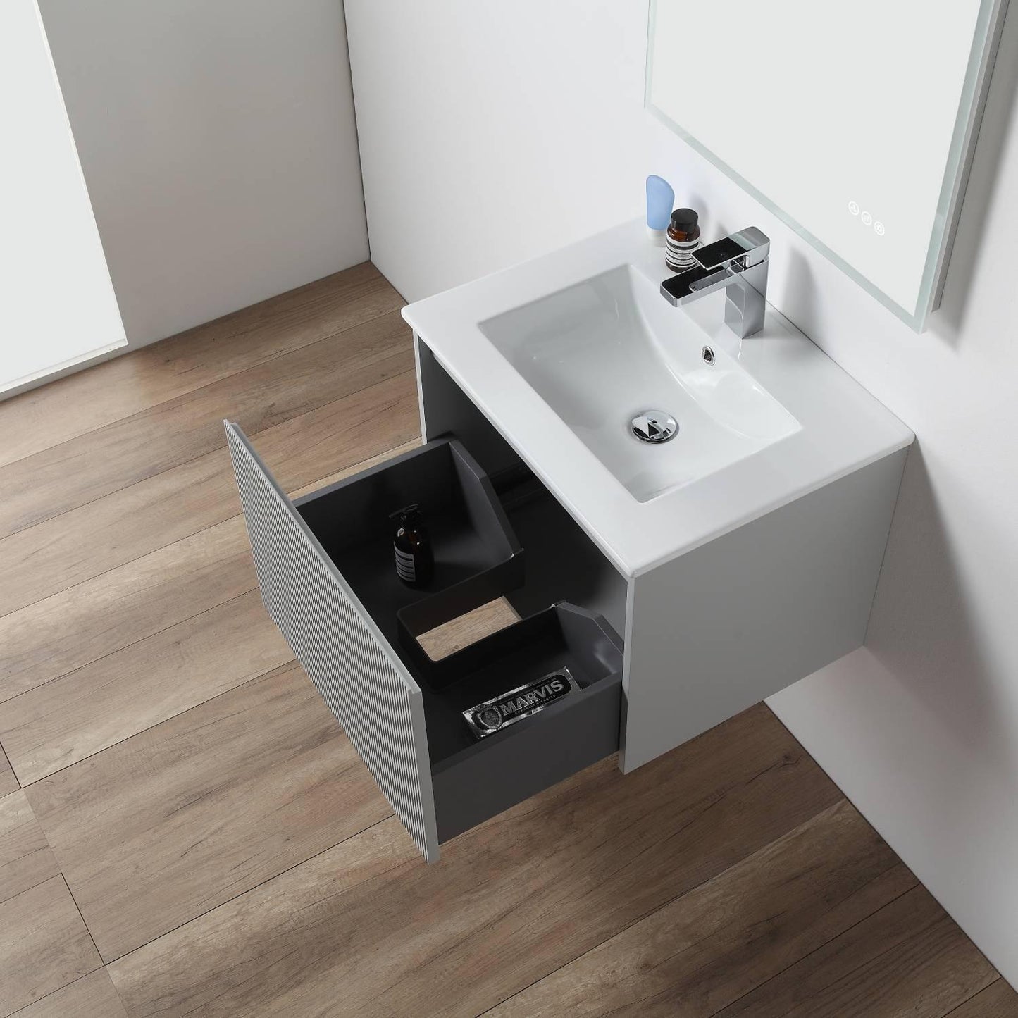 Positano 24″ Light Grey Vanity
