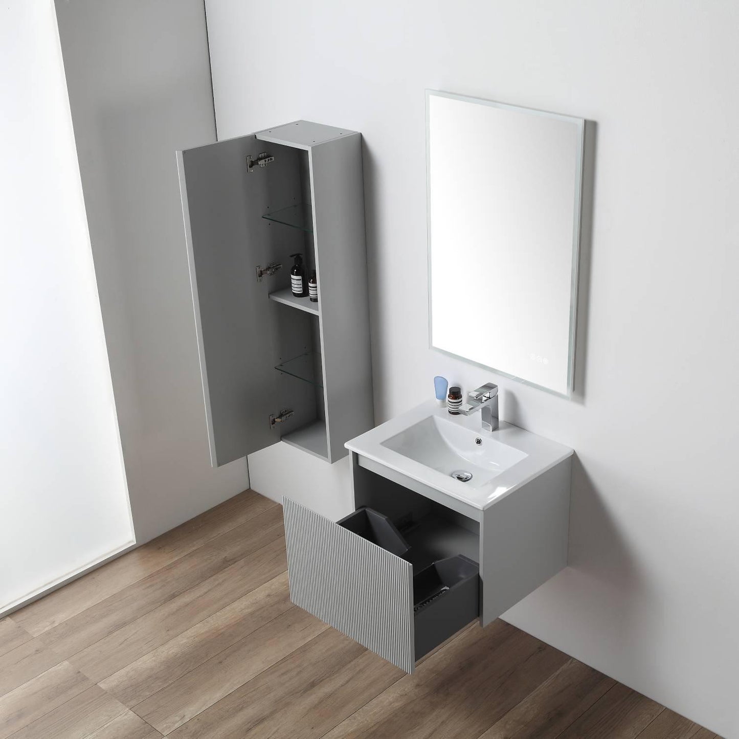 Positano 24″ Light Grey Vanity