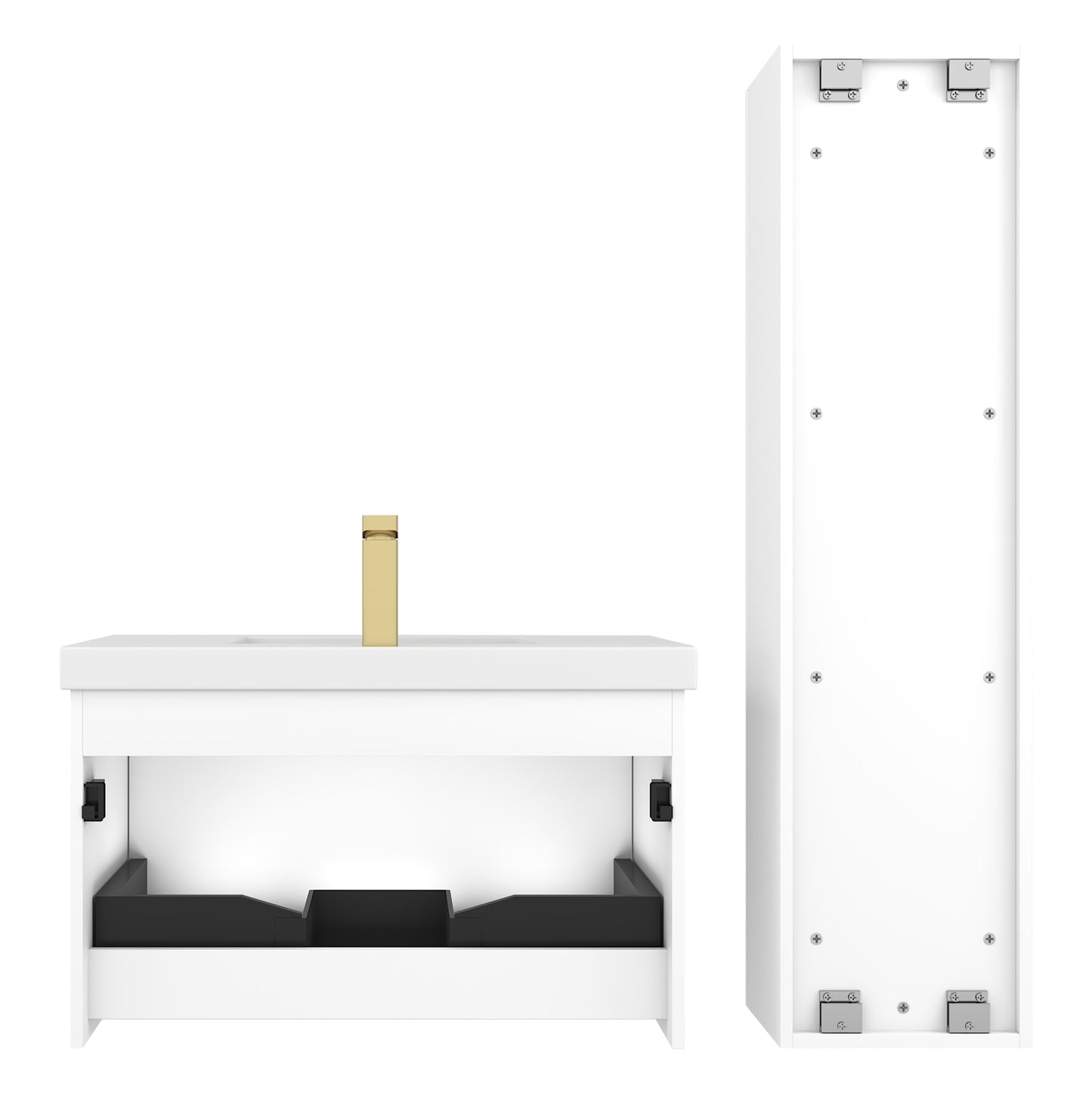 Positano 30″ Matte White Vanity