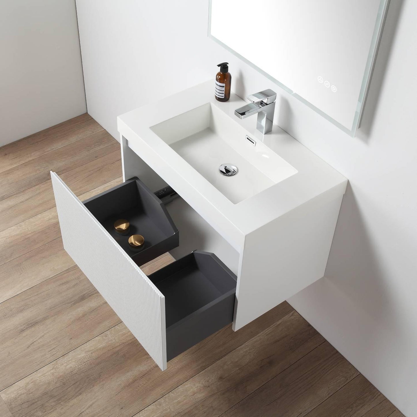 Positano 30″ Matte White Vanity