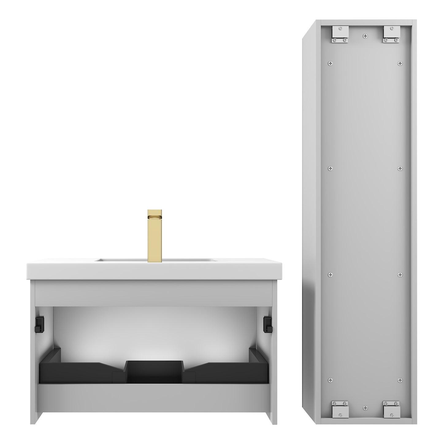 Positano 30″ Light Grey Vanity