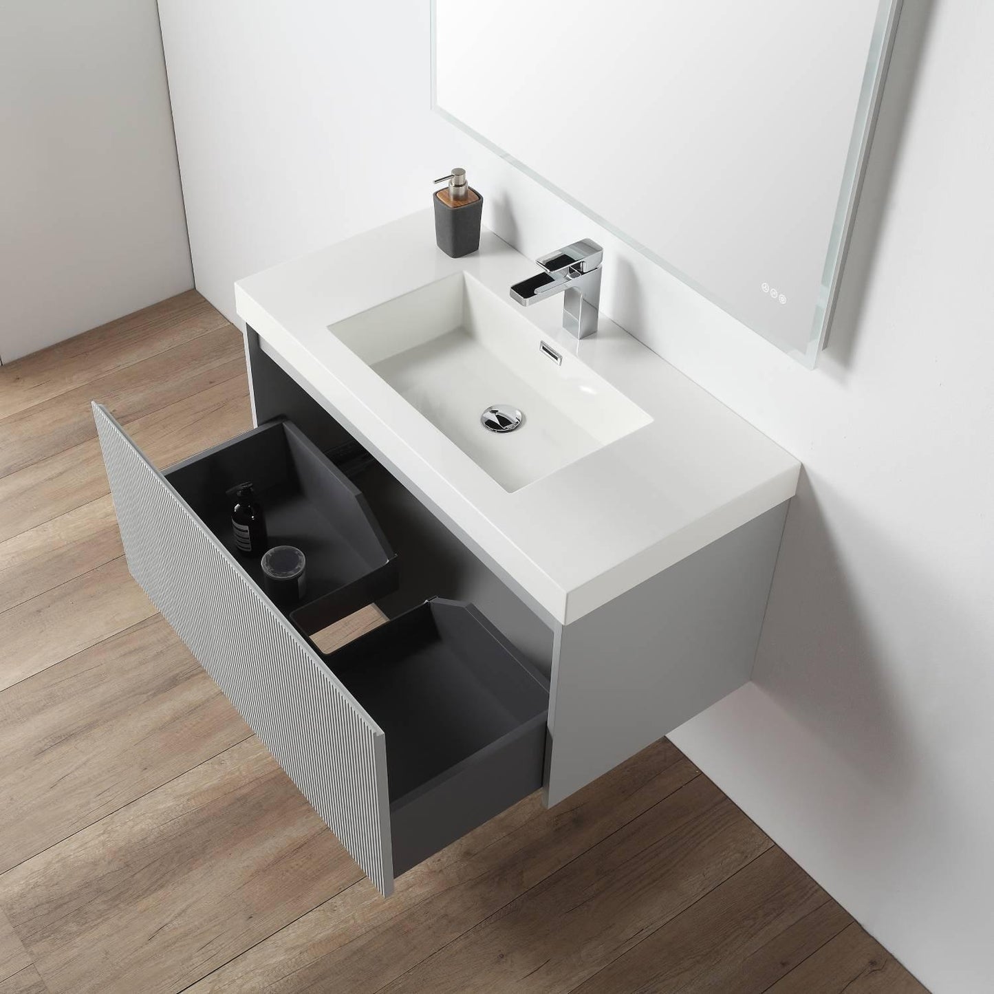 Positano 36″ Light Grey Vanity