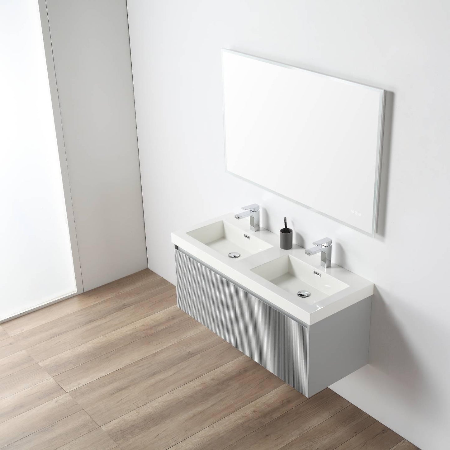 Positano 48″ Light Grey Double Vanity