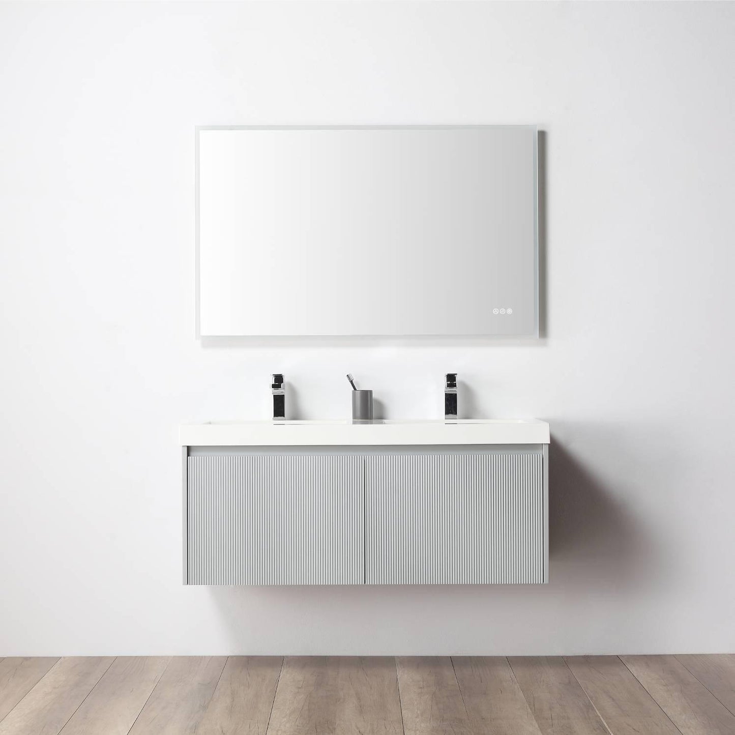 Positano 48″ Light Grey Double Vanity