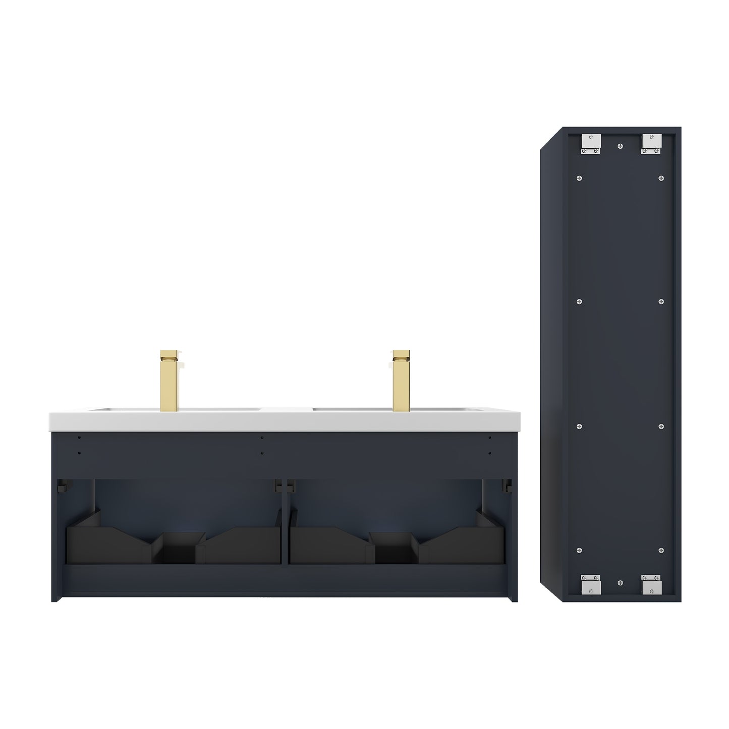 Positano 48″ Night Blue Double Vanity