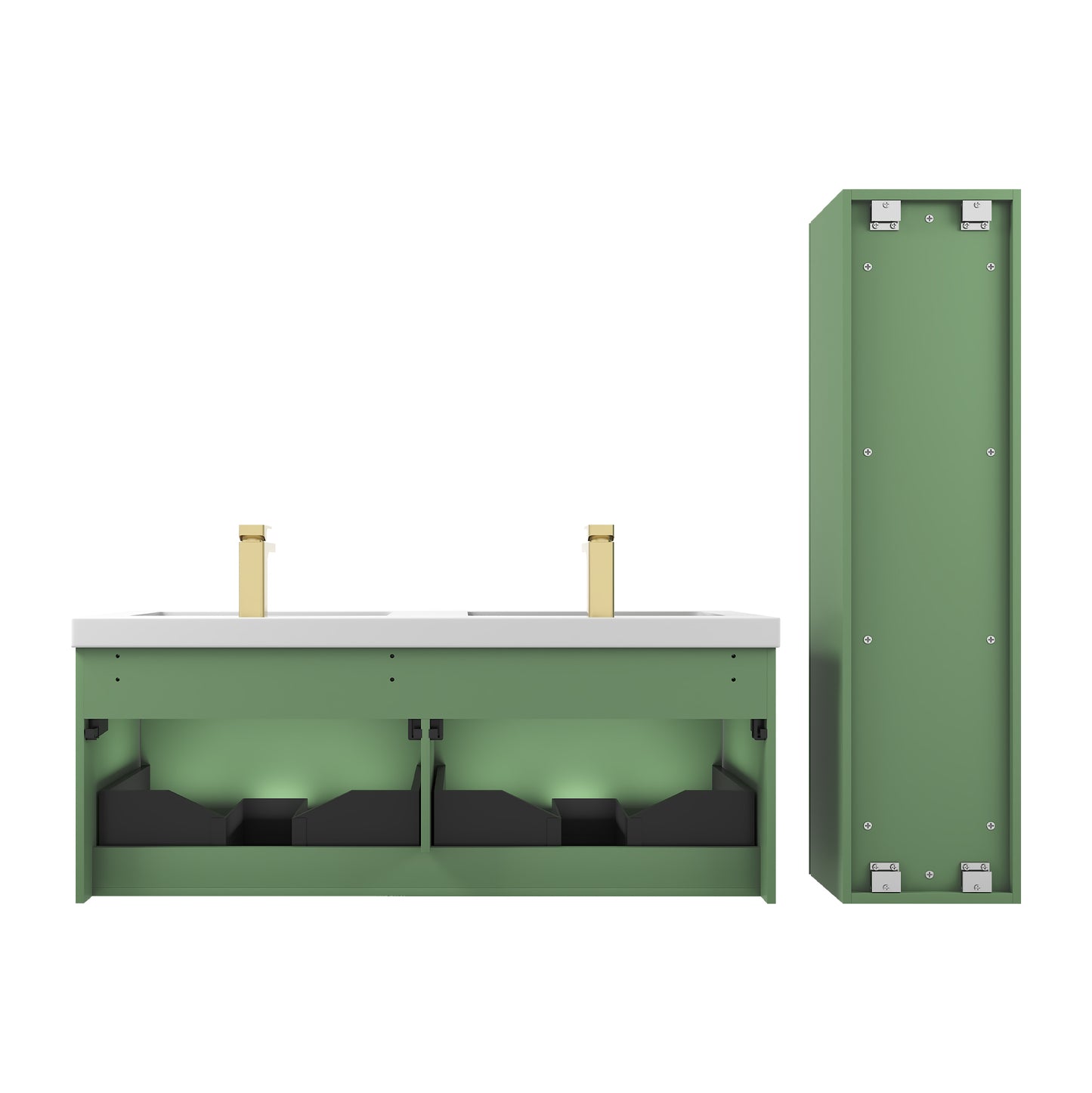 Positano 48″ Aventurine Green Double Vanity