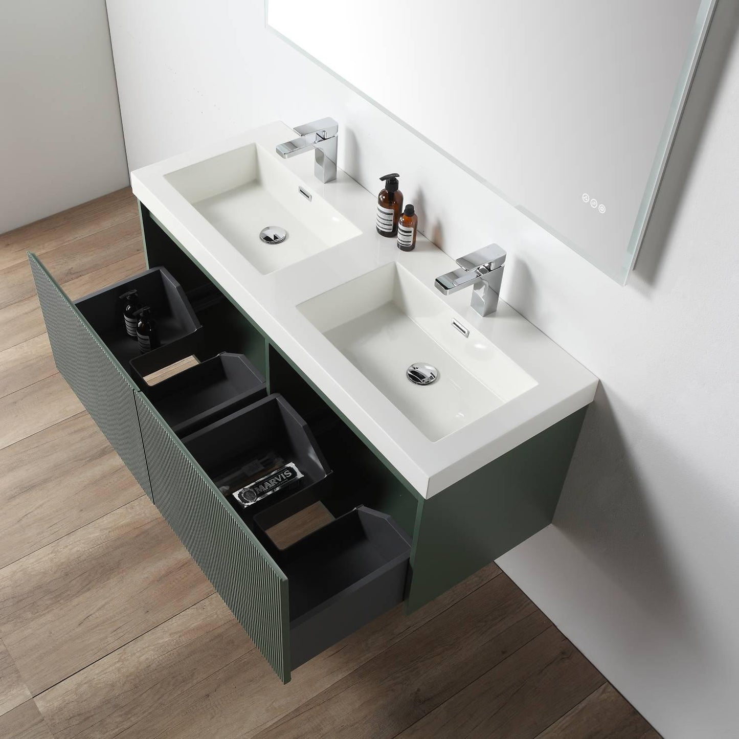 Positano 48″ Aventurine Green Double Vanity