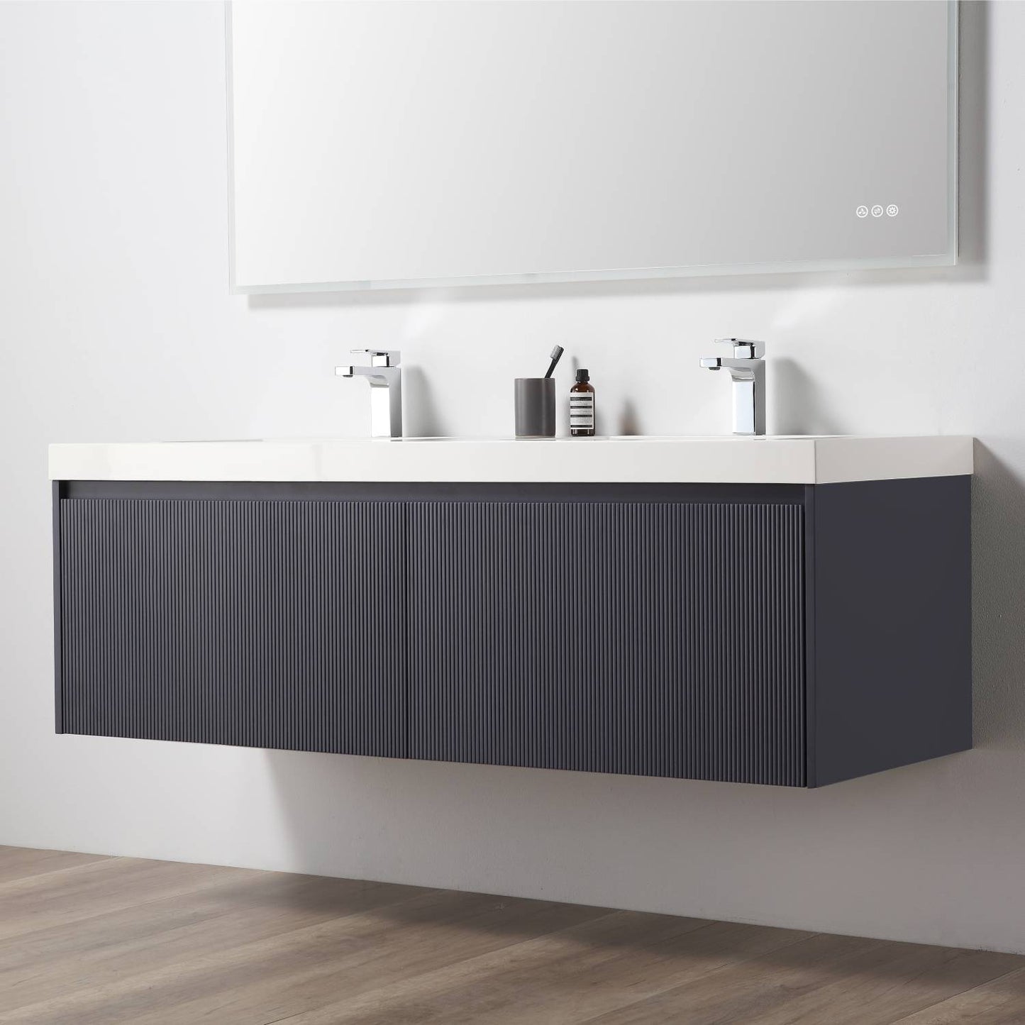 Positano 60″ Night Blue Double Vanity