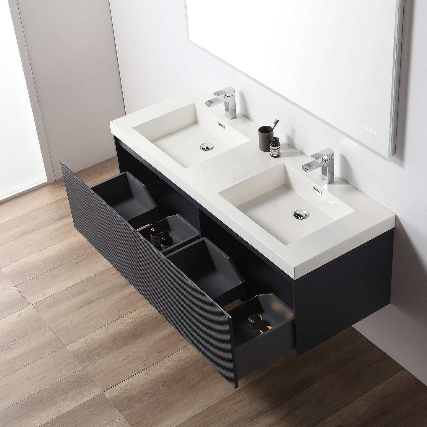 Positano 60″ Night Blue Double Vanity