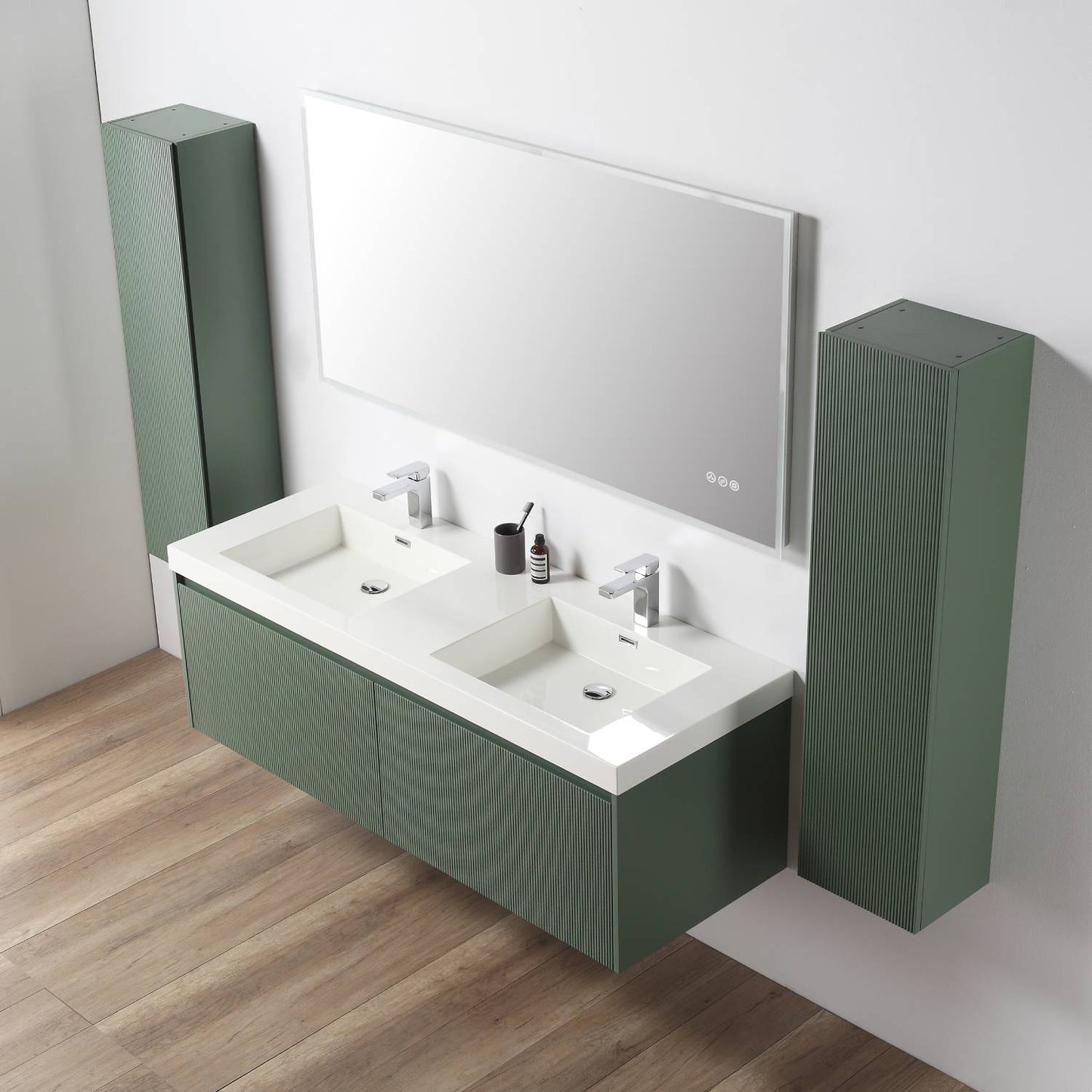 Positano 60″ Aventurine Green Double Vanity