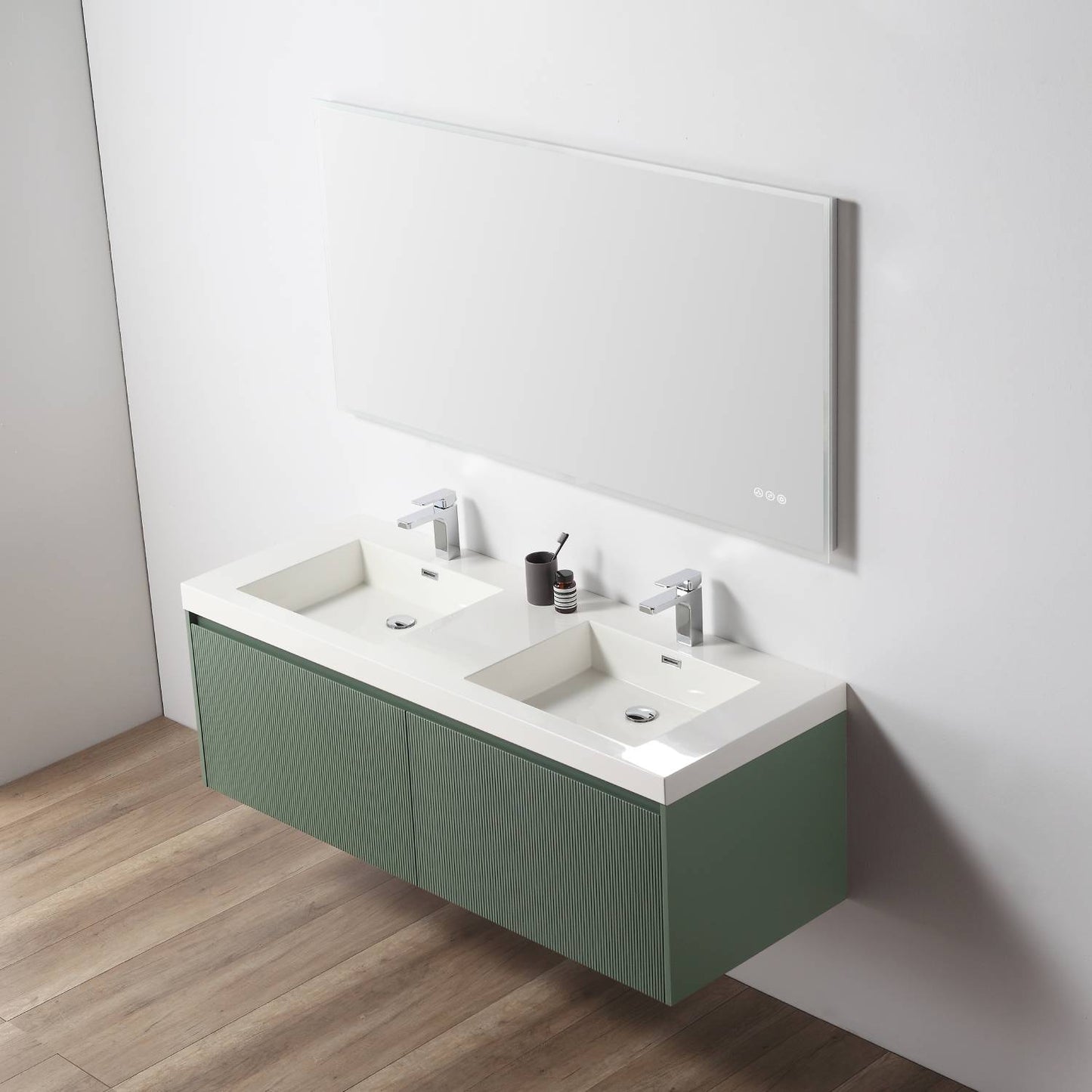 Positano 60″ Aventurine Green Double Vanity