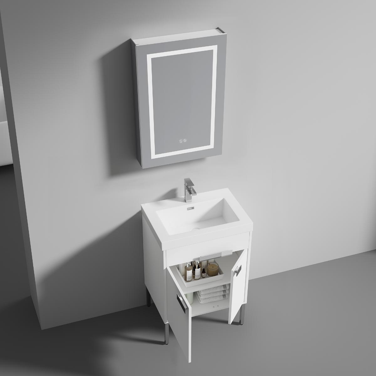 Bari Freestanding Bathroom Vanity with Sink