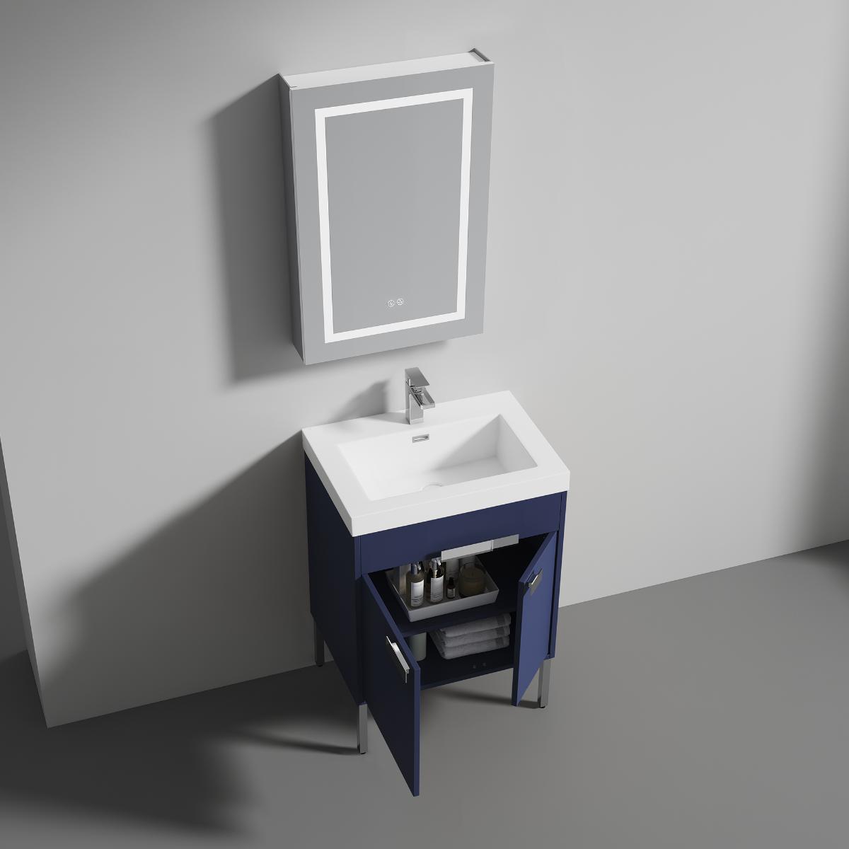 Bari Freestanding Bathroom Vanity with Sink