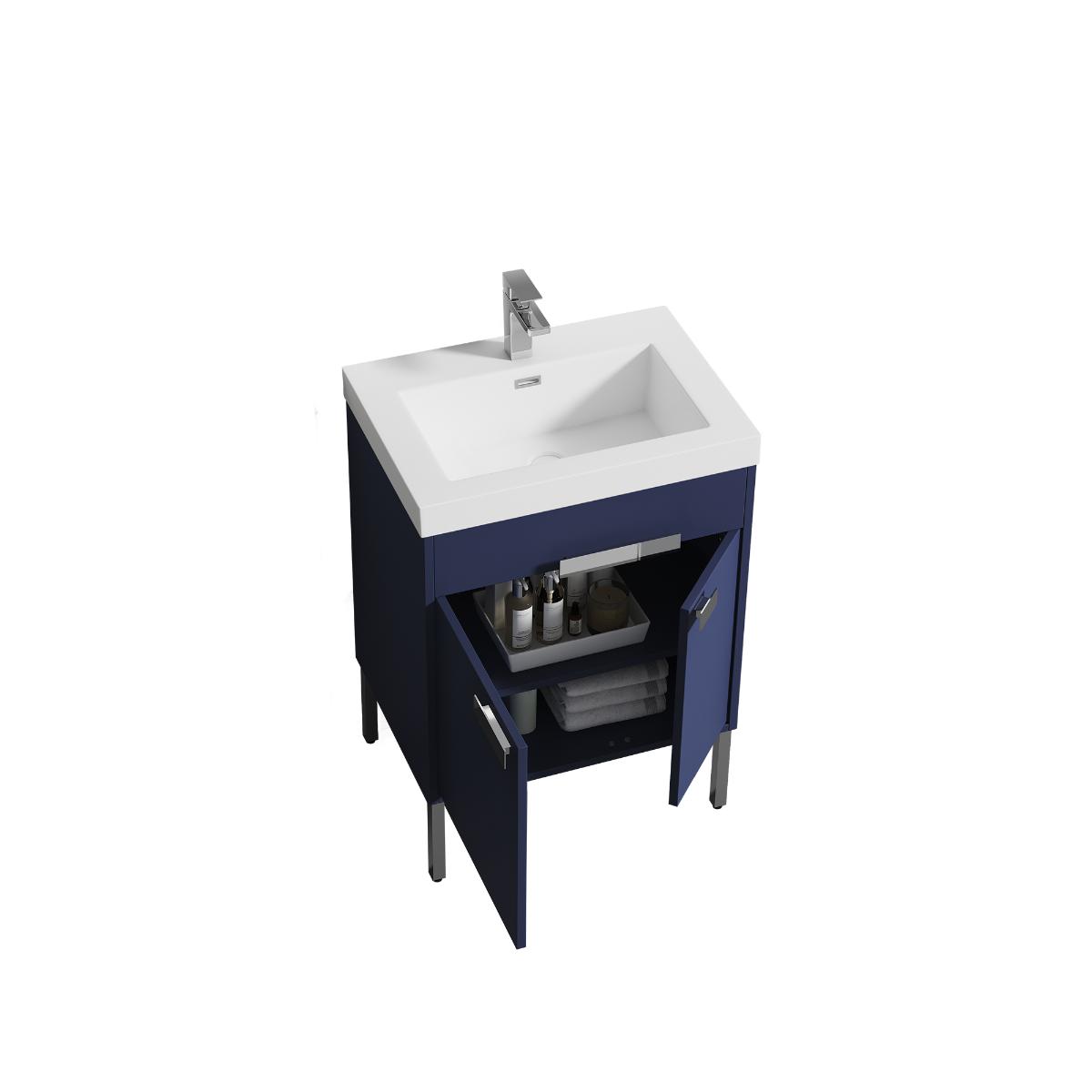 Bari Freestanding Bathroom Vanity with Sink