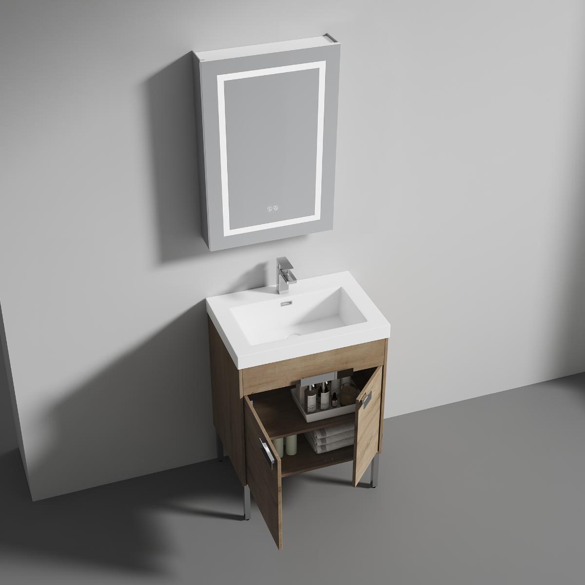 Bari Freestanding Bathroom Vanity with Sink