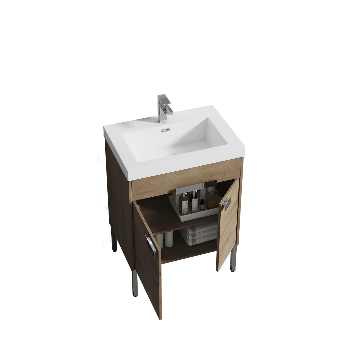 Bari Freestanding Bathroom Vanity with Sink