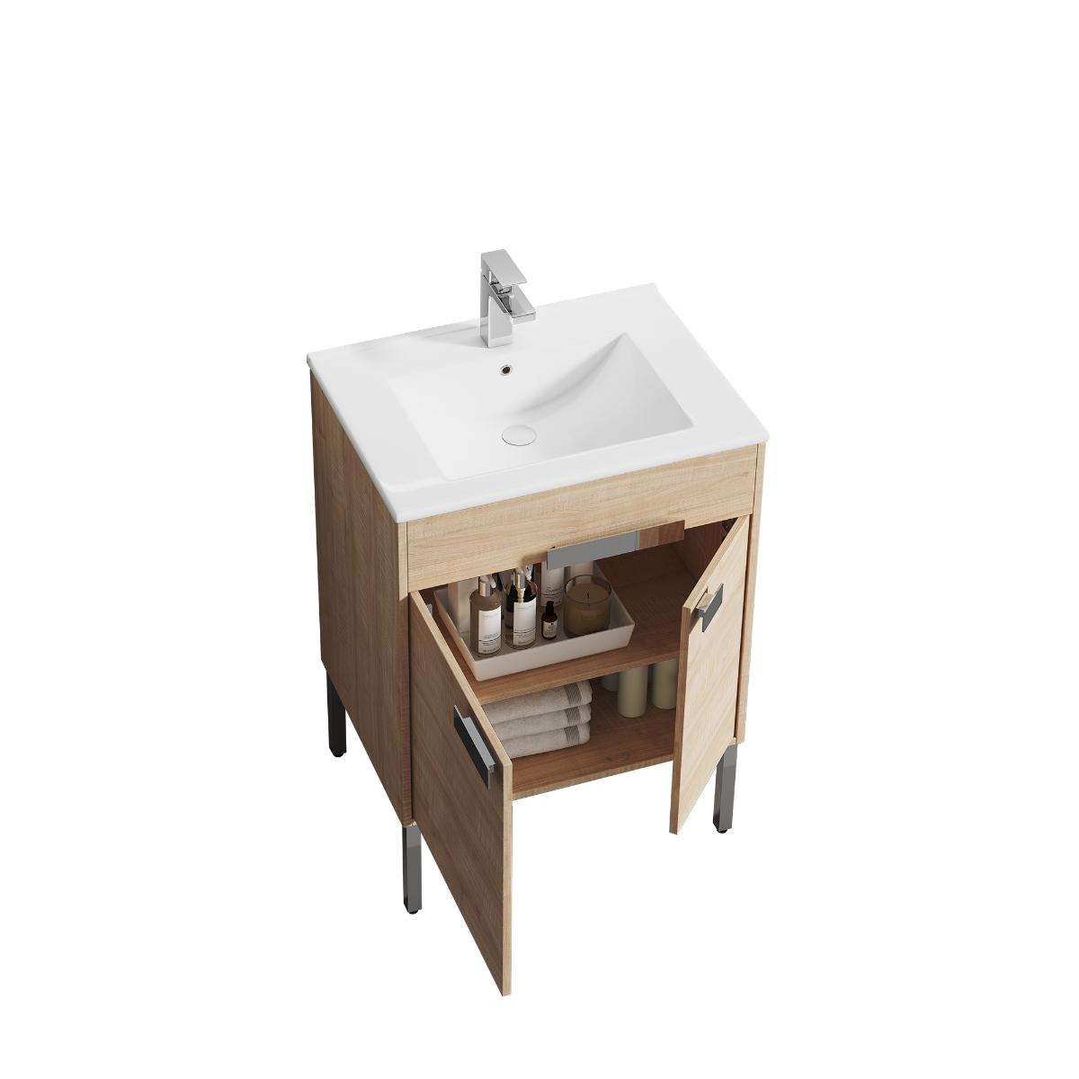 Bari Freestanding Bathroom Vanity with Sink