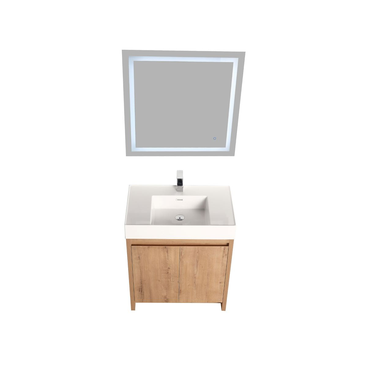 Capri 30″ Classic Oak Vanity (Dual LED Illuminated)