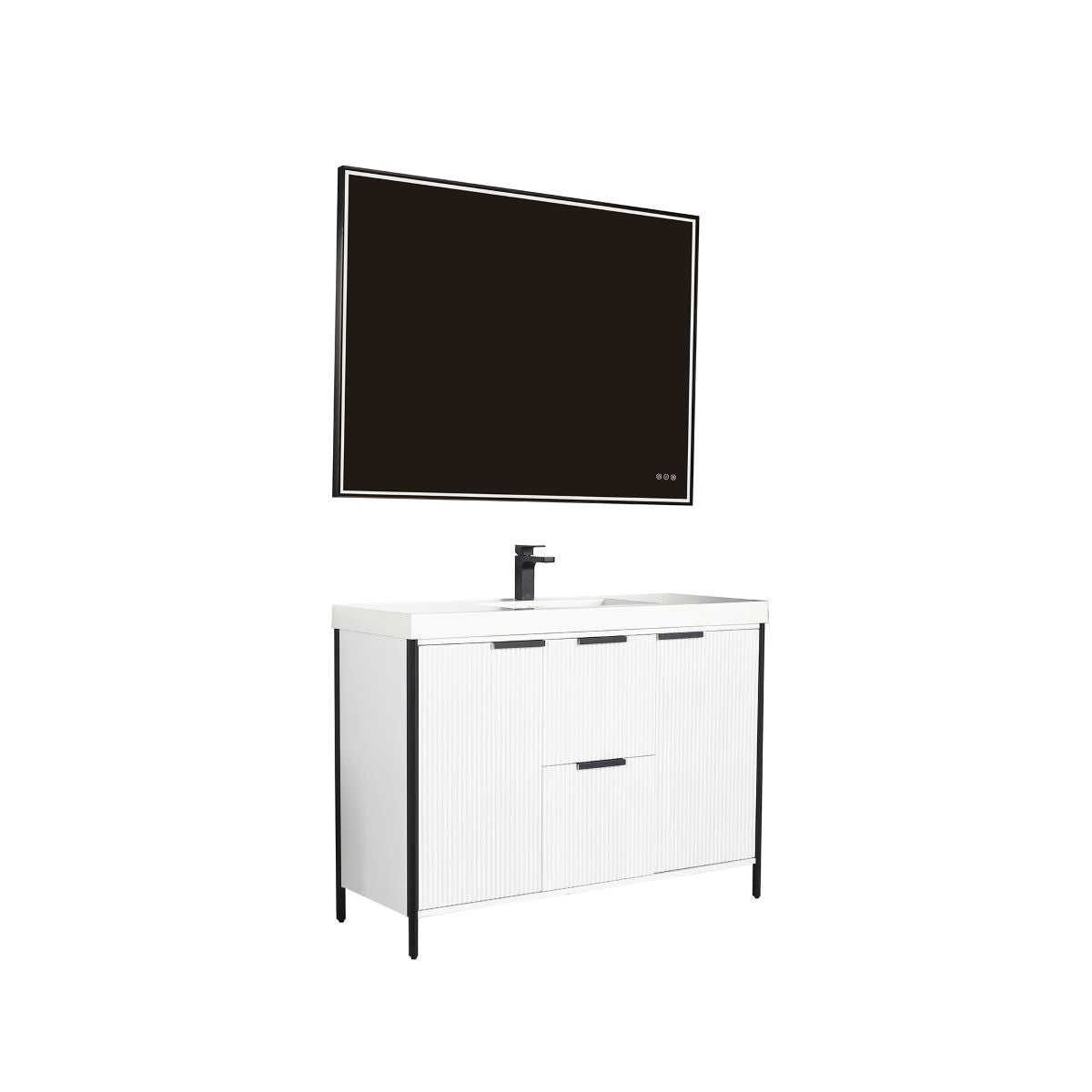 Zurich 48″ Glossy White Vanity