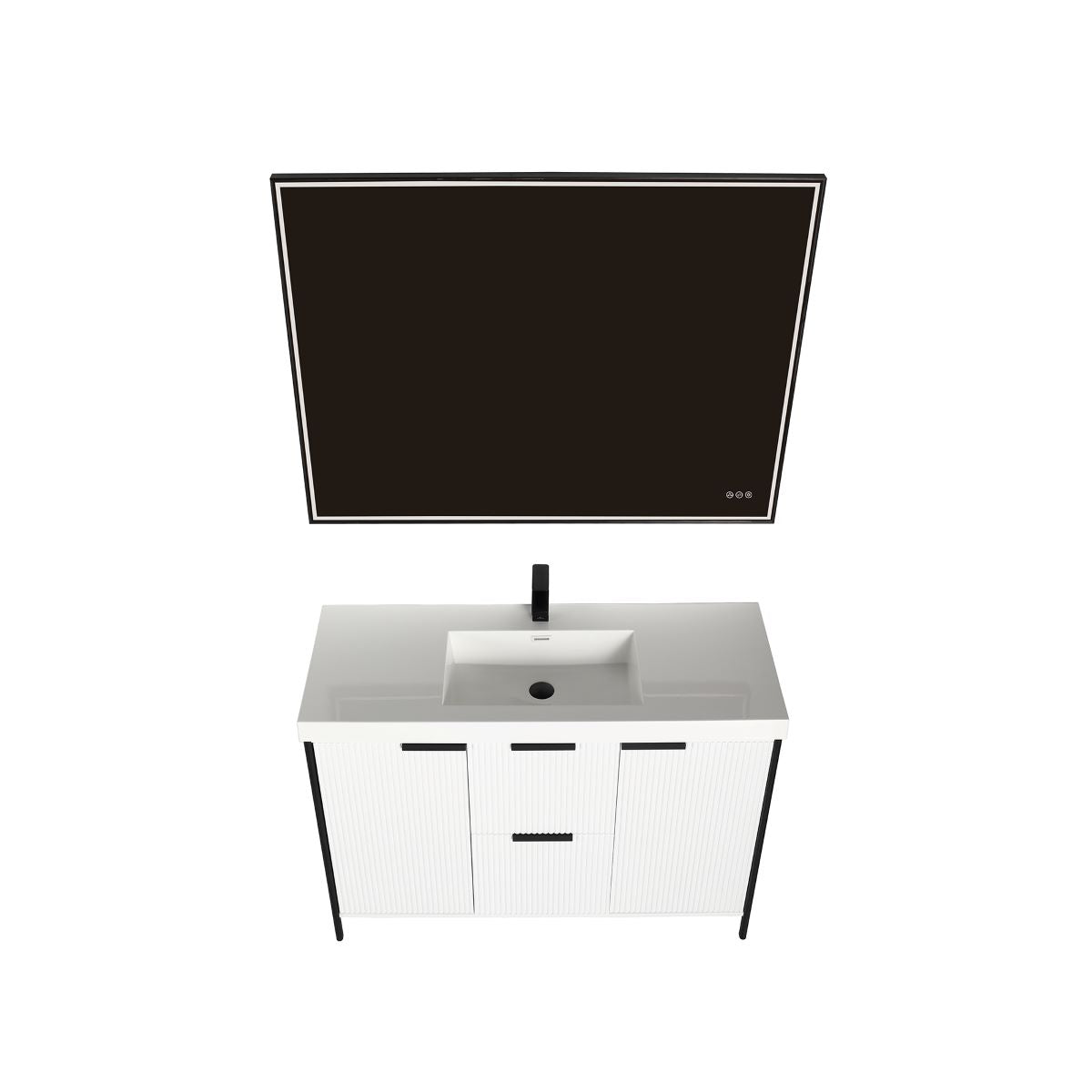 Zurich 48″ Glossy White Vanity